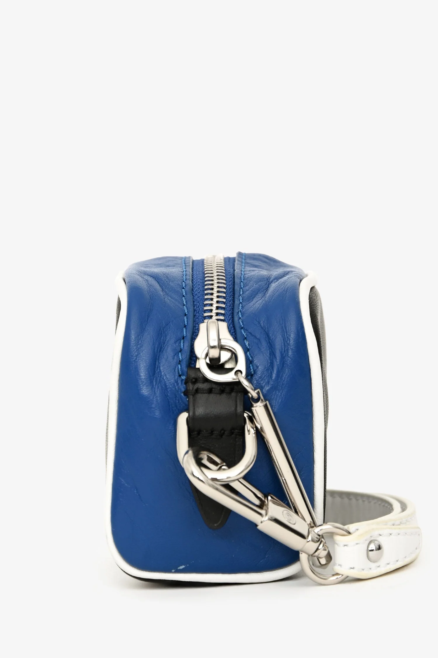 3.1 Phillip Lim Black/Blue Leather Coin Pouch - Image 4