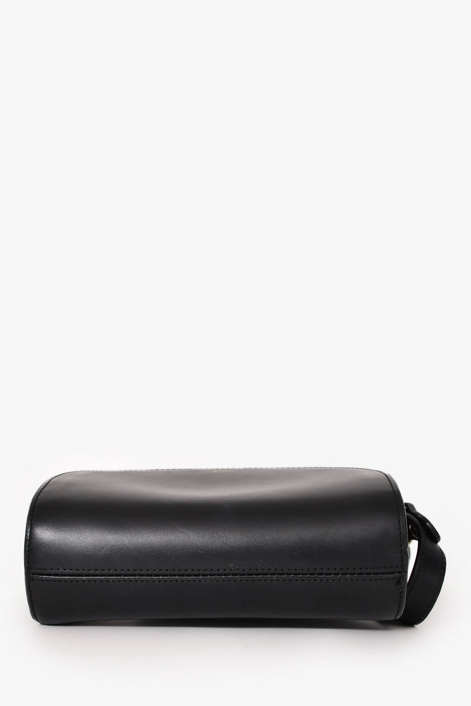 A.P.C. Black Leather Demi Lune Crossbody Bag - Image 5