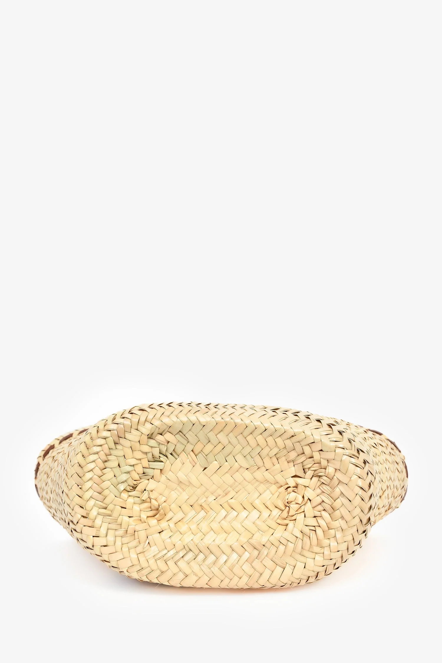 A.P.C. Raffia/Brown Leather 'Zoe' Tote Bag - Image 6