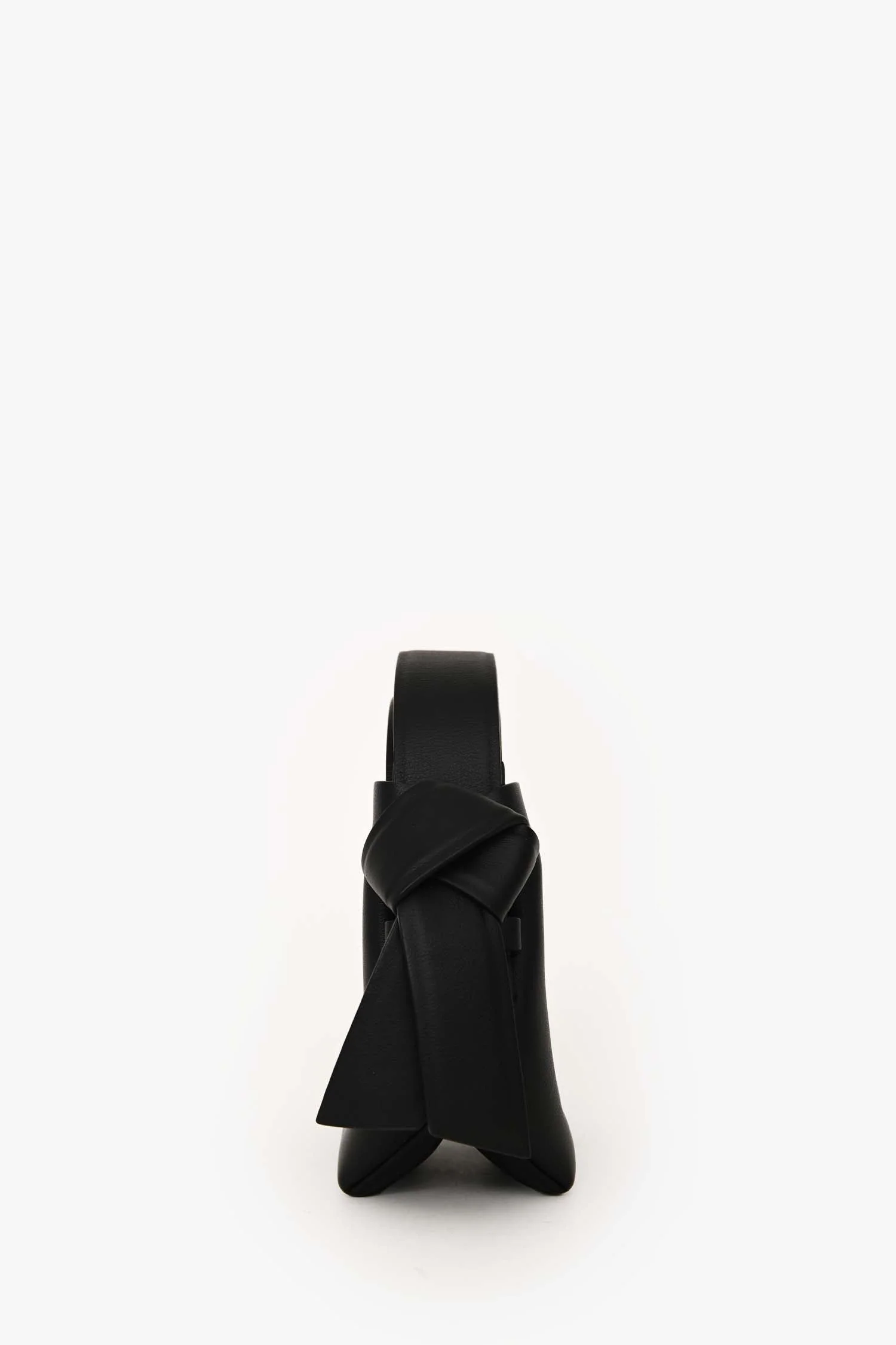 Acne Studios Black Leather Mini 'Musubi' Bag - Image 4