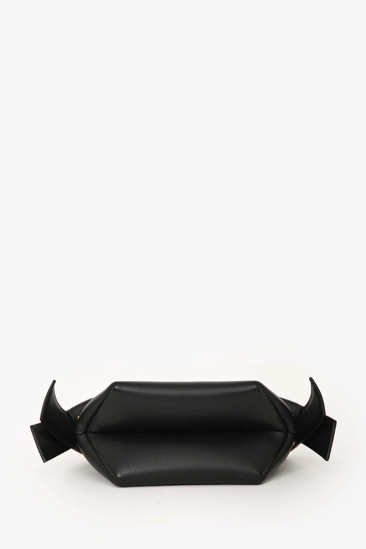 Acne Studios Black Leather Mini 'Musubi' Bag - Image 5