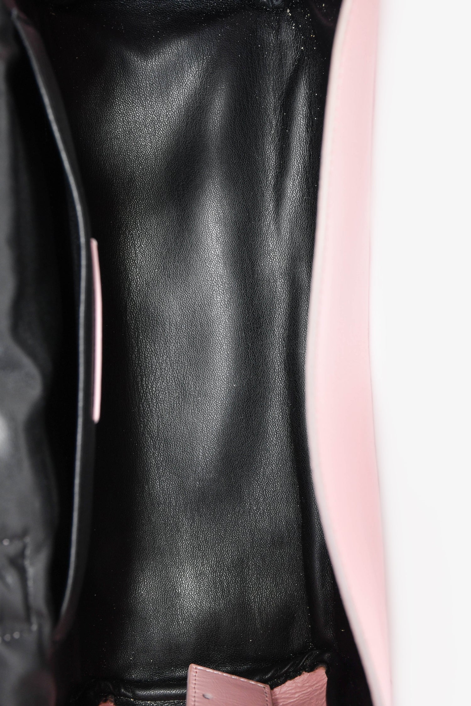 Acne Studios Pink Leather 'Multipocket Lux' Bow Detail Shoulder Bag - Image 6