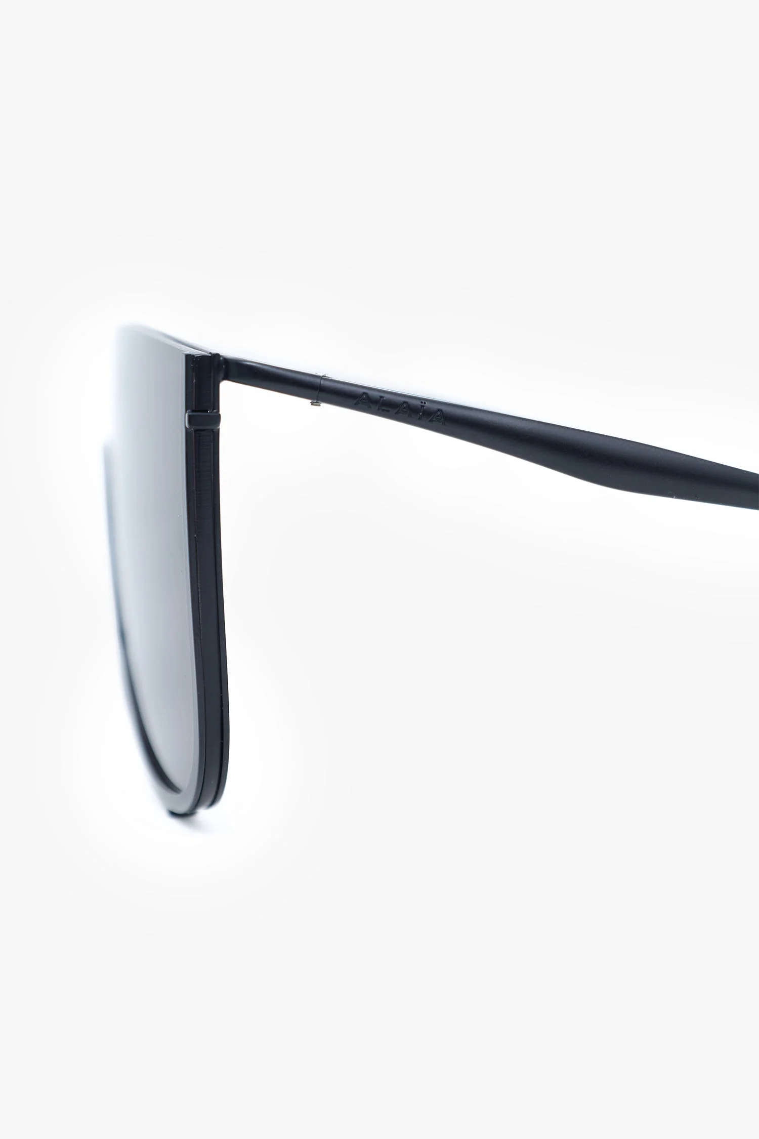 Alaia Black Frame Mask Sunglasses - Image 4