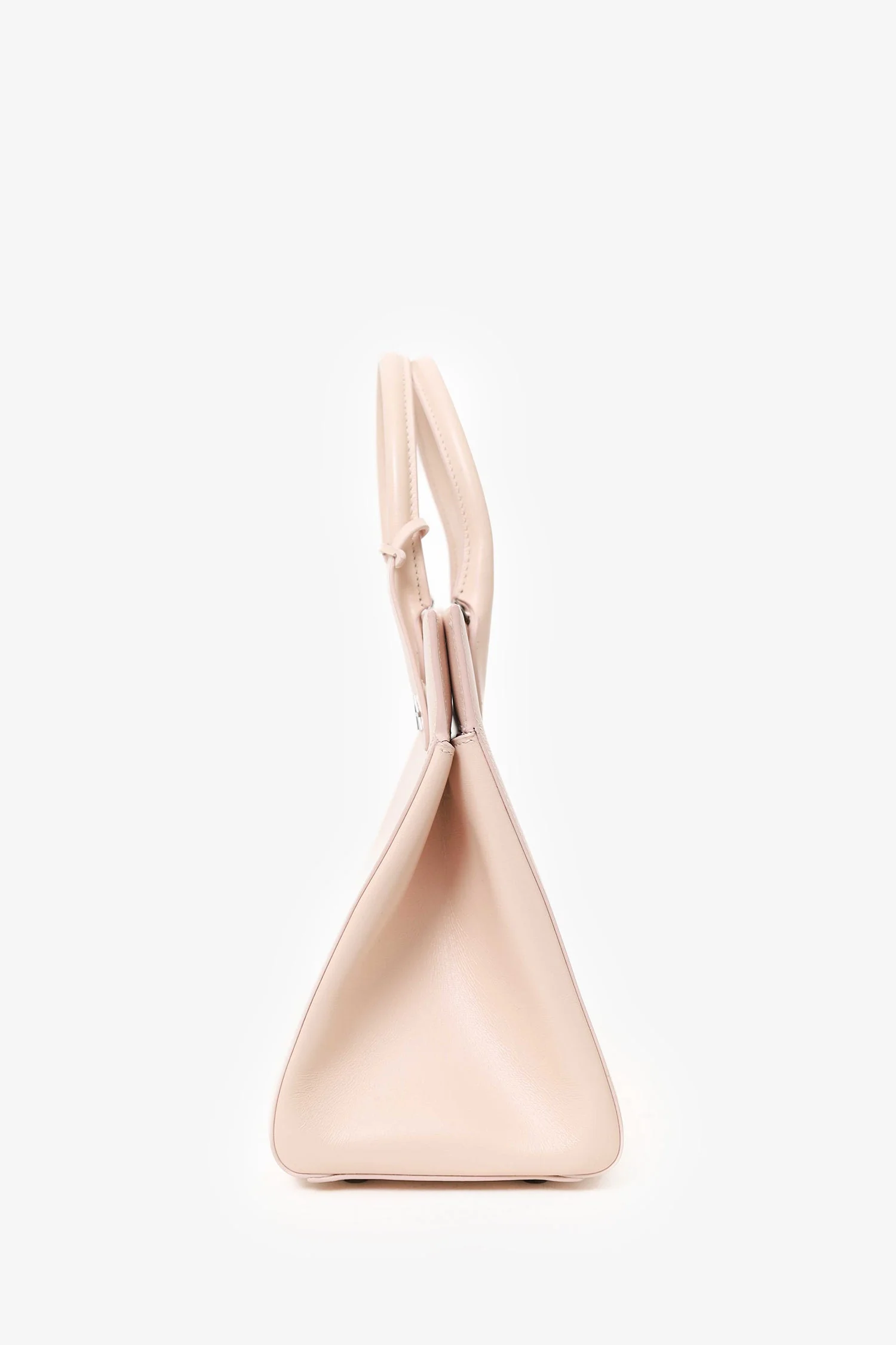 Alaïa Pink Leather Folded Top Handle With Strap - Image 5