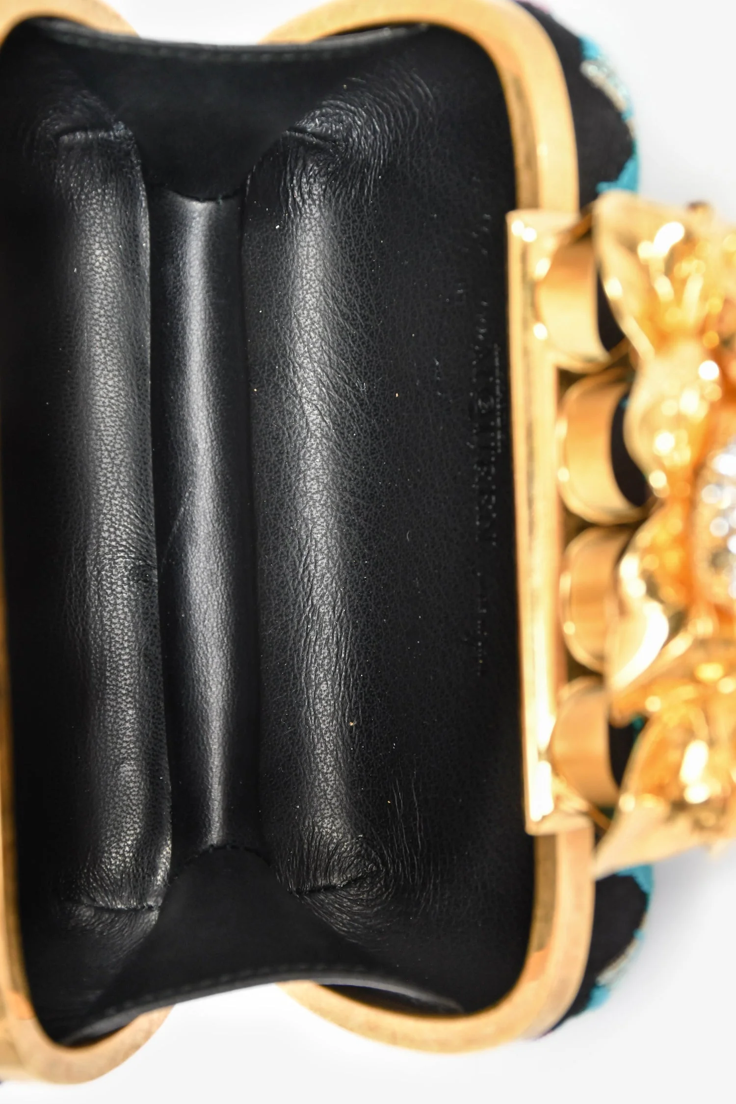 Alexander McQueen 2013 Navy Apple-Hummingbird Clutch - Image 6