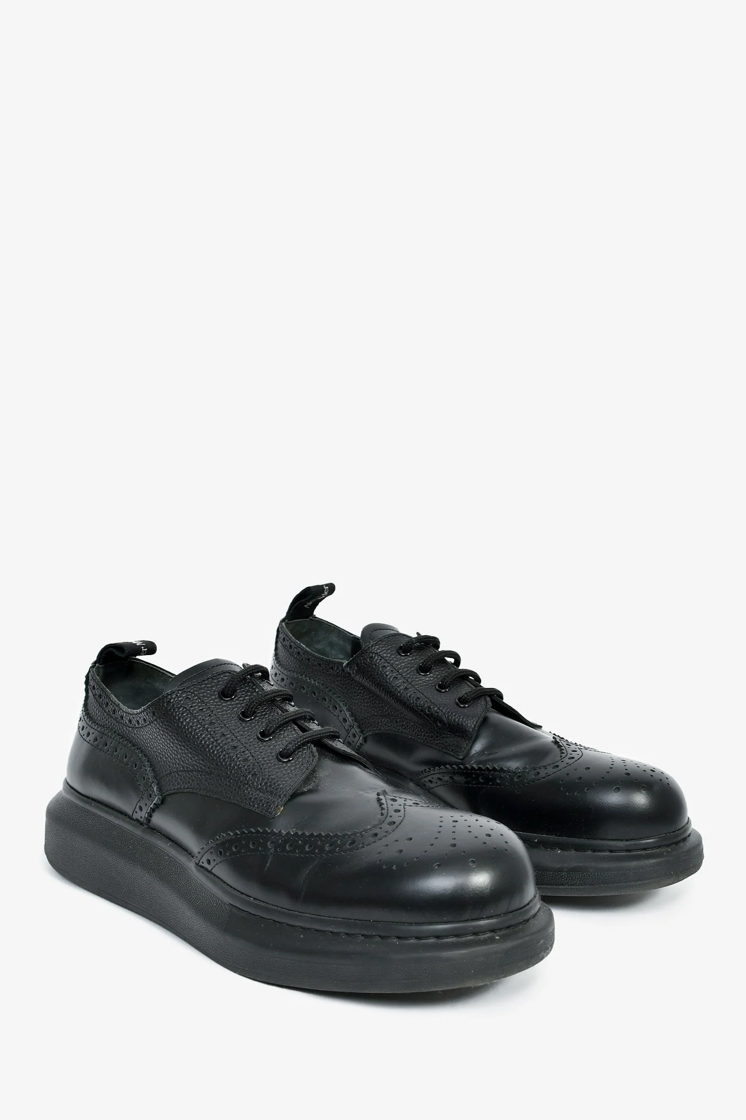 Alexander McQueen Black Leather Derby Mens Size 11 - Image 2
