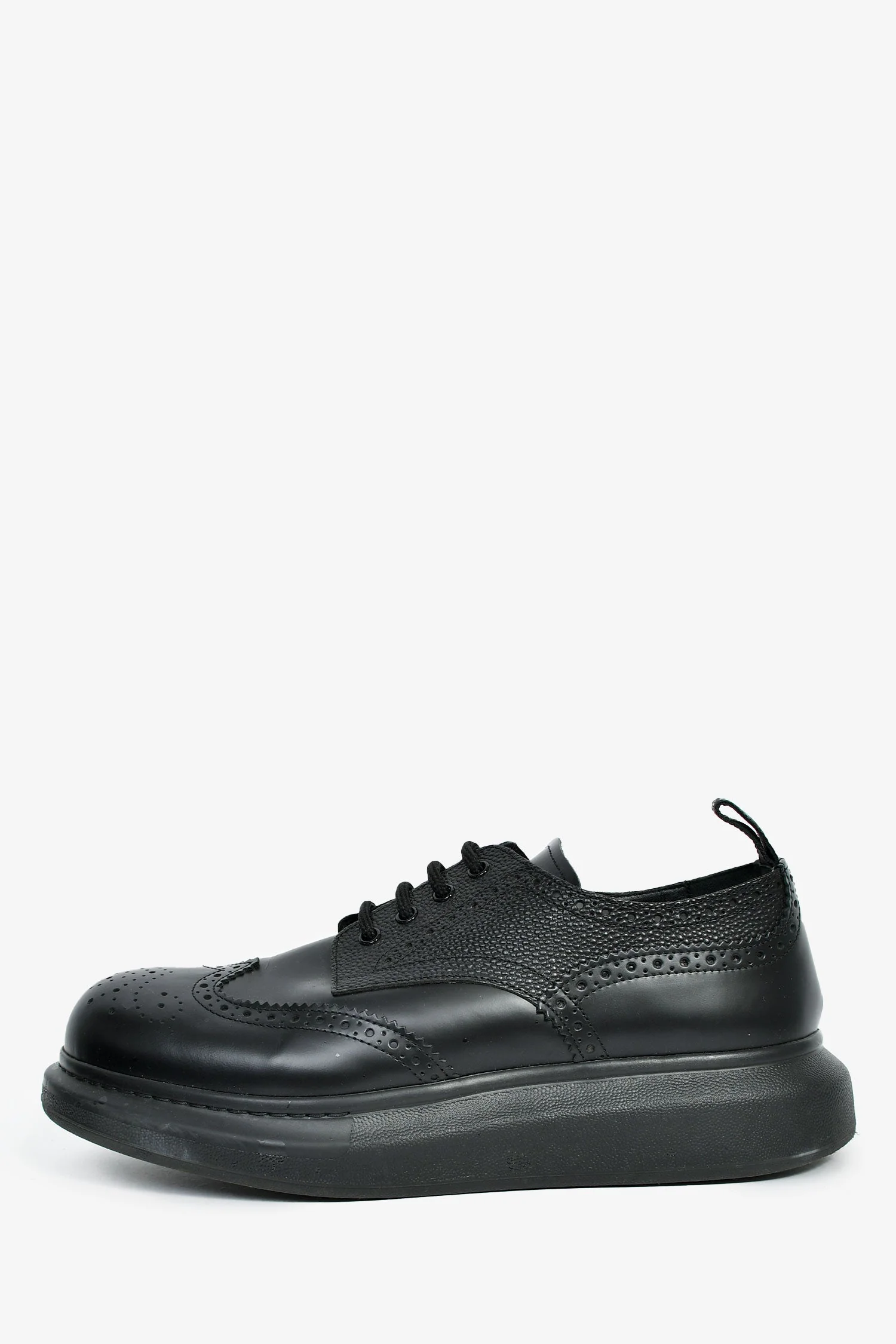 Alexander McQueen Black Leather Derby Mens Size 11 - Image 5