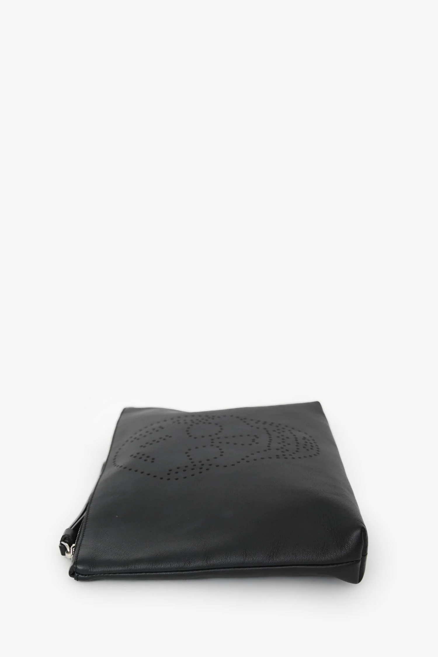 Alexander McQueen Black Leather Skull Clutch - Image 3