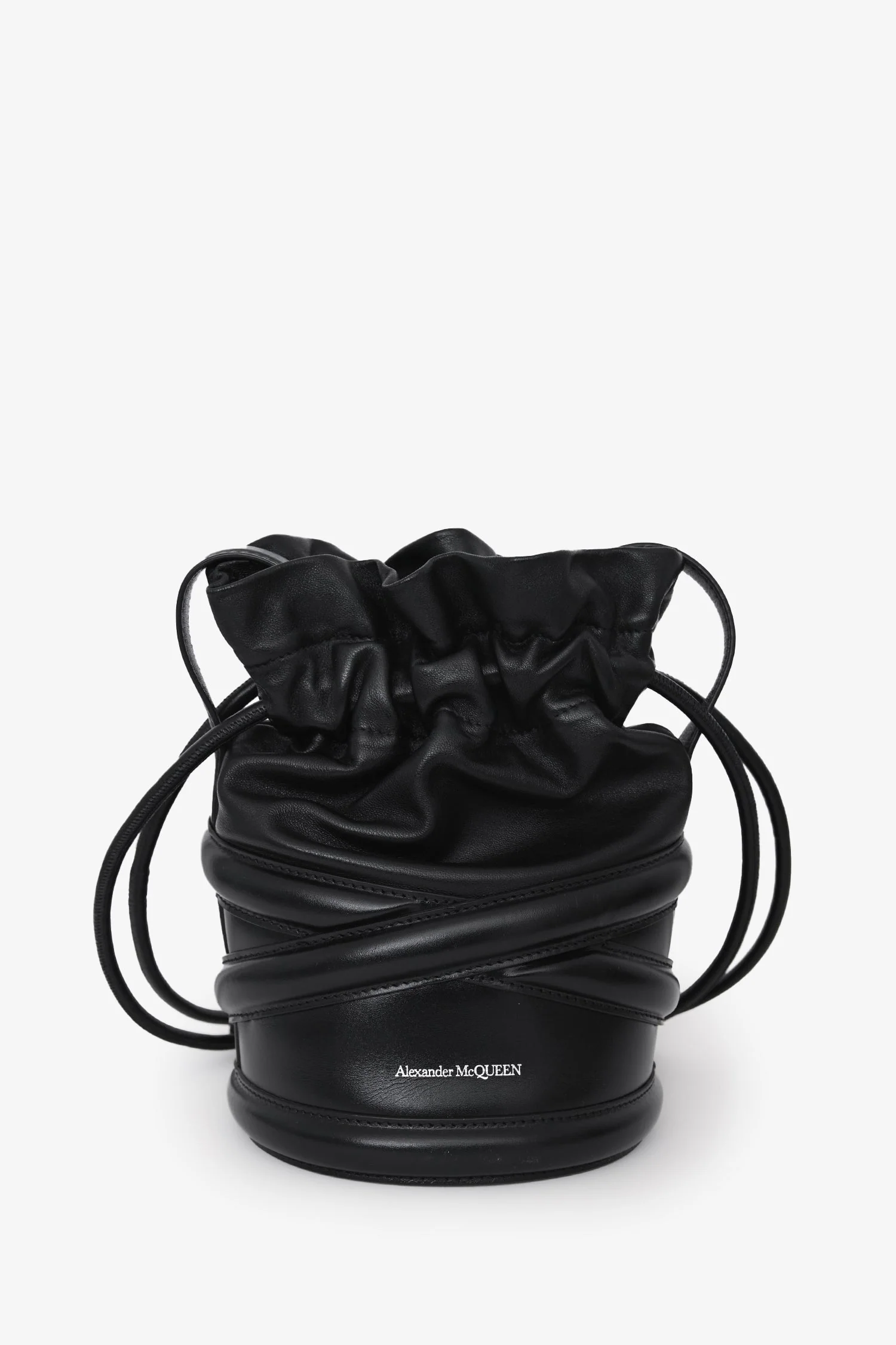 Alexander McQueen Black Leather 'The Soft Curve' Crossbody Bag - Image 2