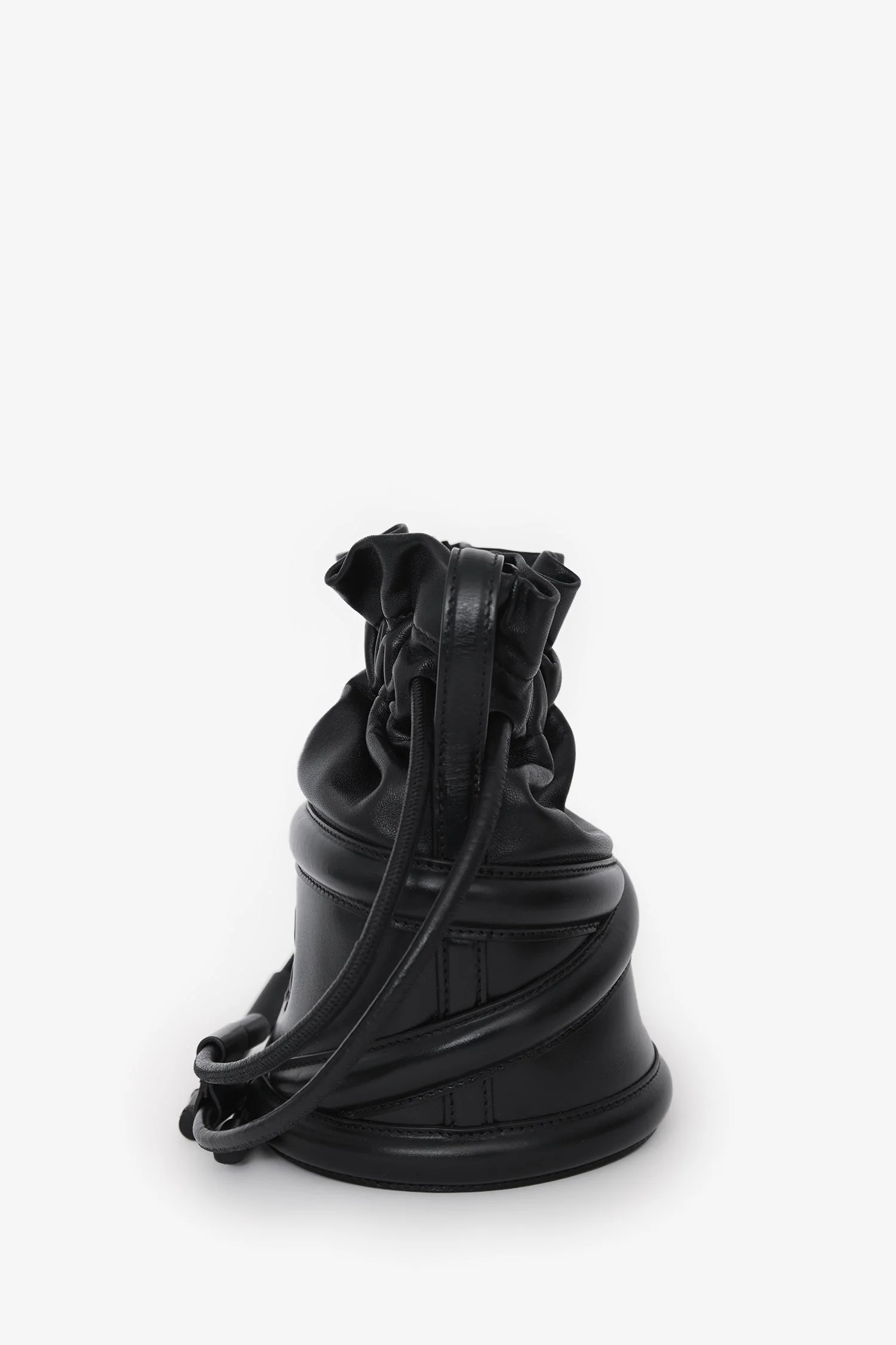 Alexander McQueen Black Leather 'The Soft Curve' Crossbody Bag - Image 4