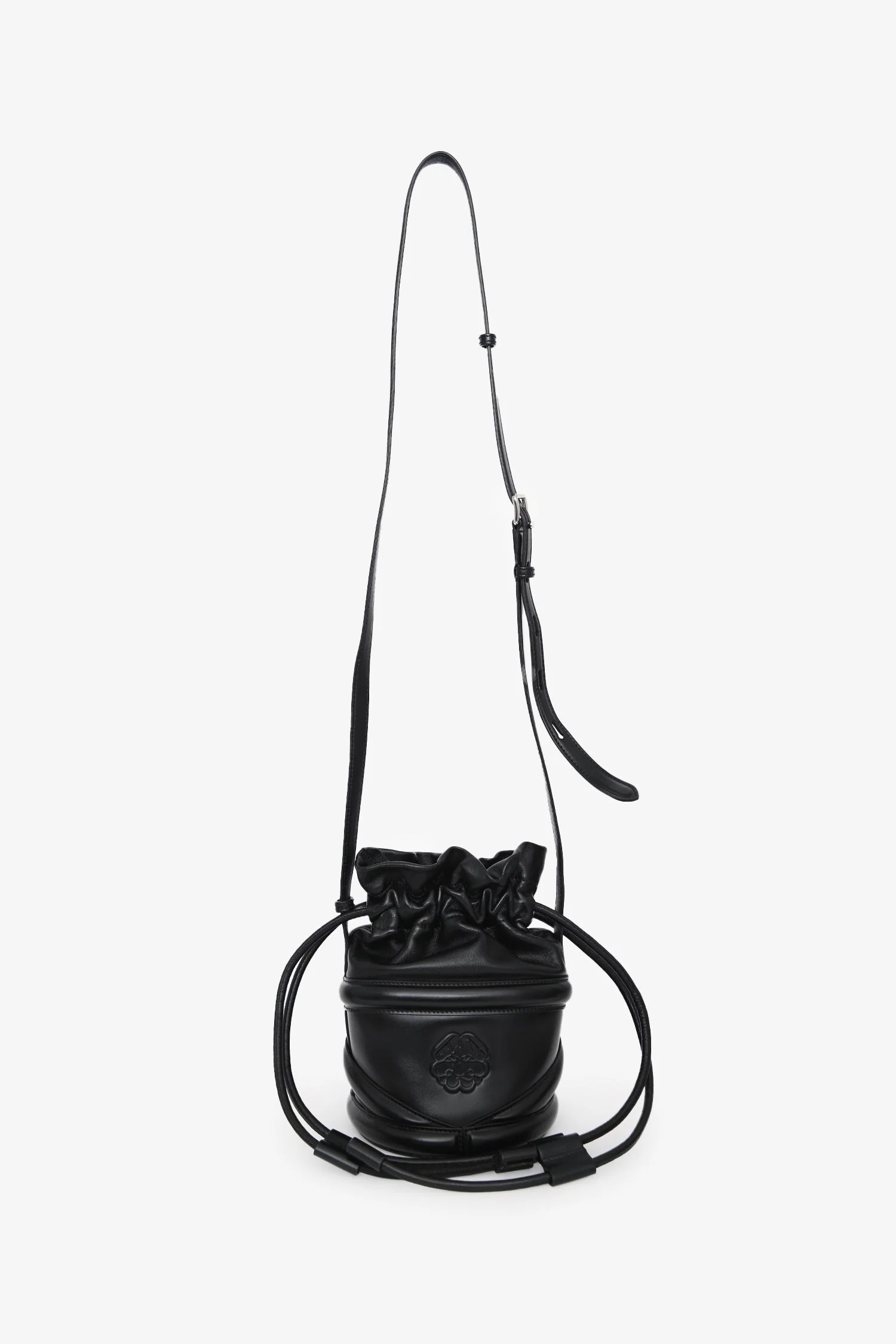 Alexander McQueen Black Leather 'The Soft Curve' Crossbody Bag - Image 7