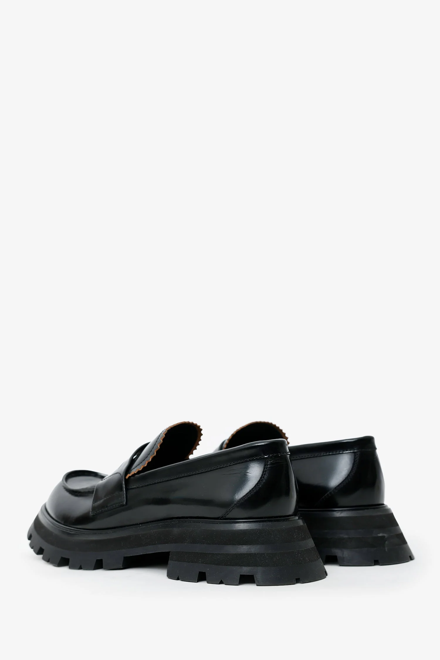 Alexander McQueen Black Leather 'Wander' Loafers Size 40 - Image 4