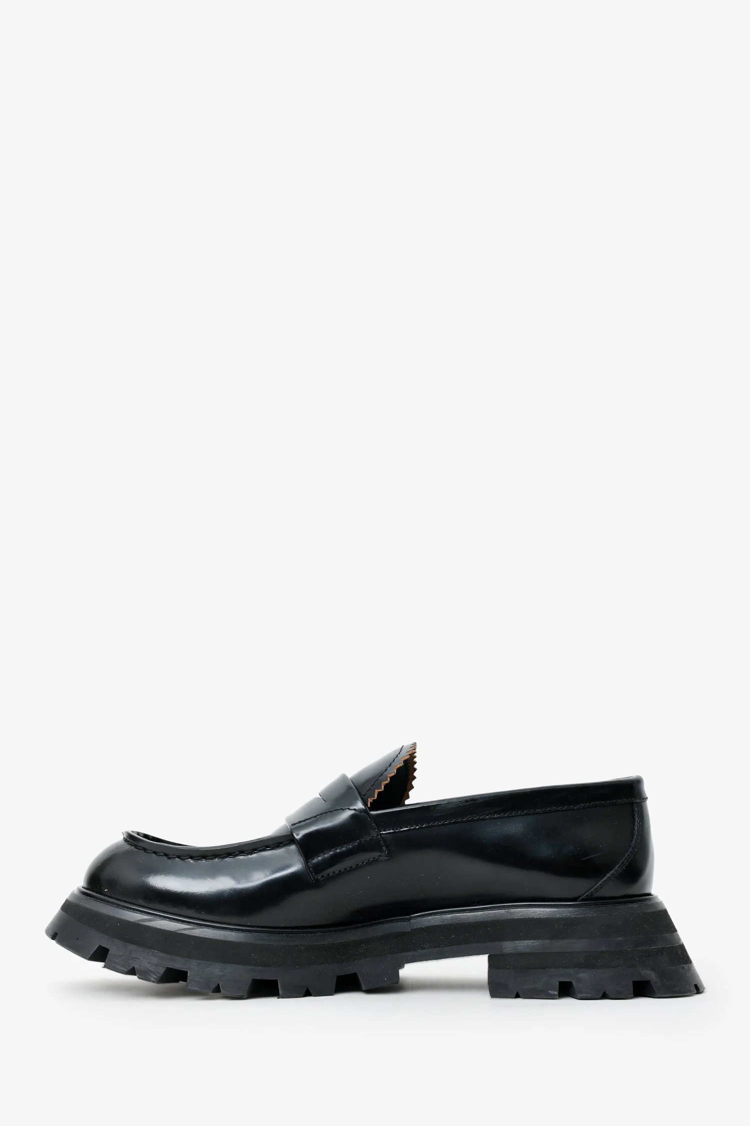 Alexander McQueen Black Leather 'Wander' Loafers Size 40 - Image 5