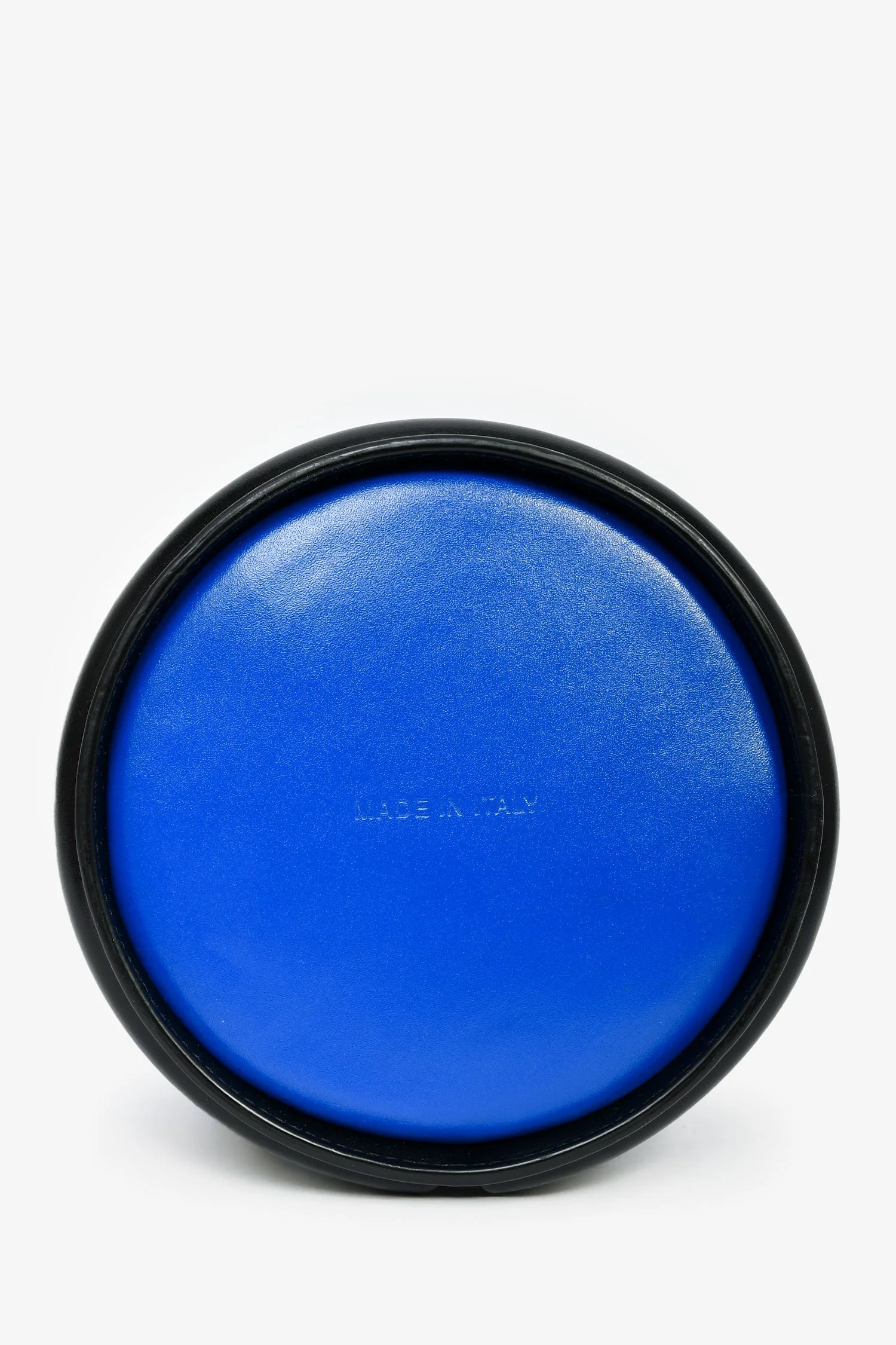 Alexander McQueen Blue/Black Leather Small 'Curve' Crossbody Bag - Image 5