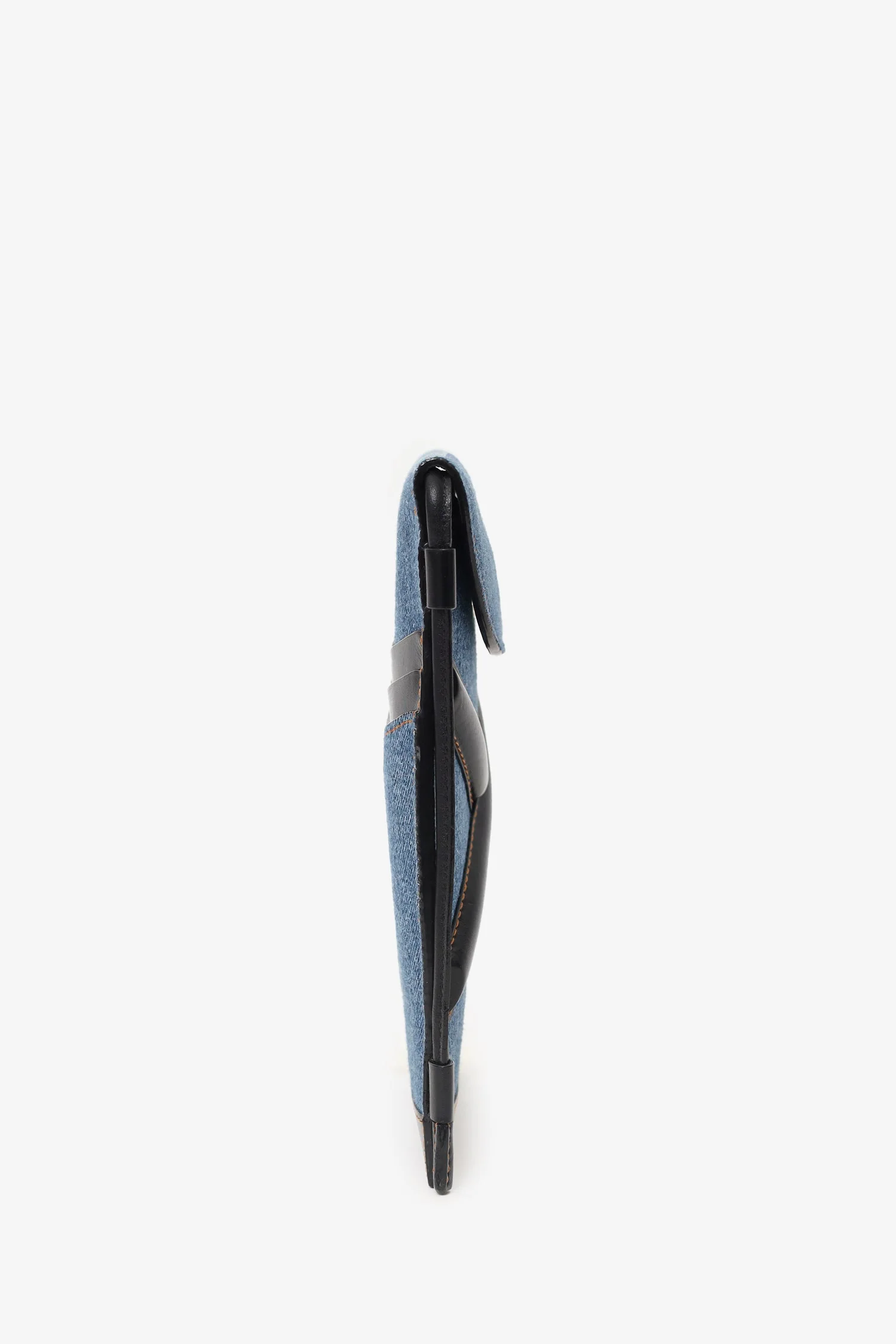 Alexander McQueen Denim Leather Crossbody Bag - Image 4