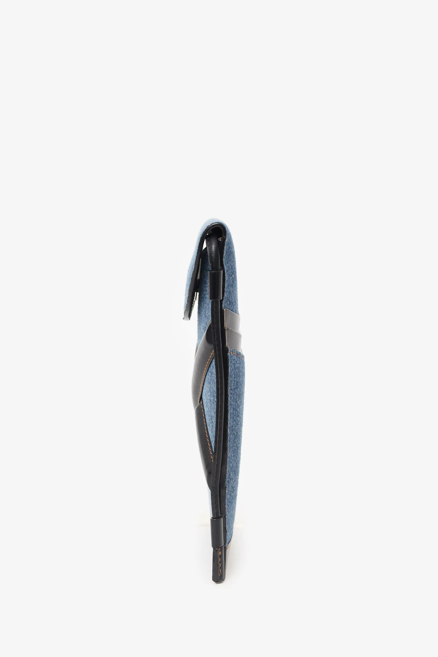 Alexander McQueen Denim Leather Crossbody Bag - Image 5