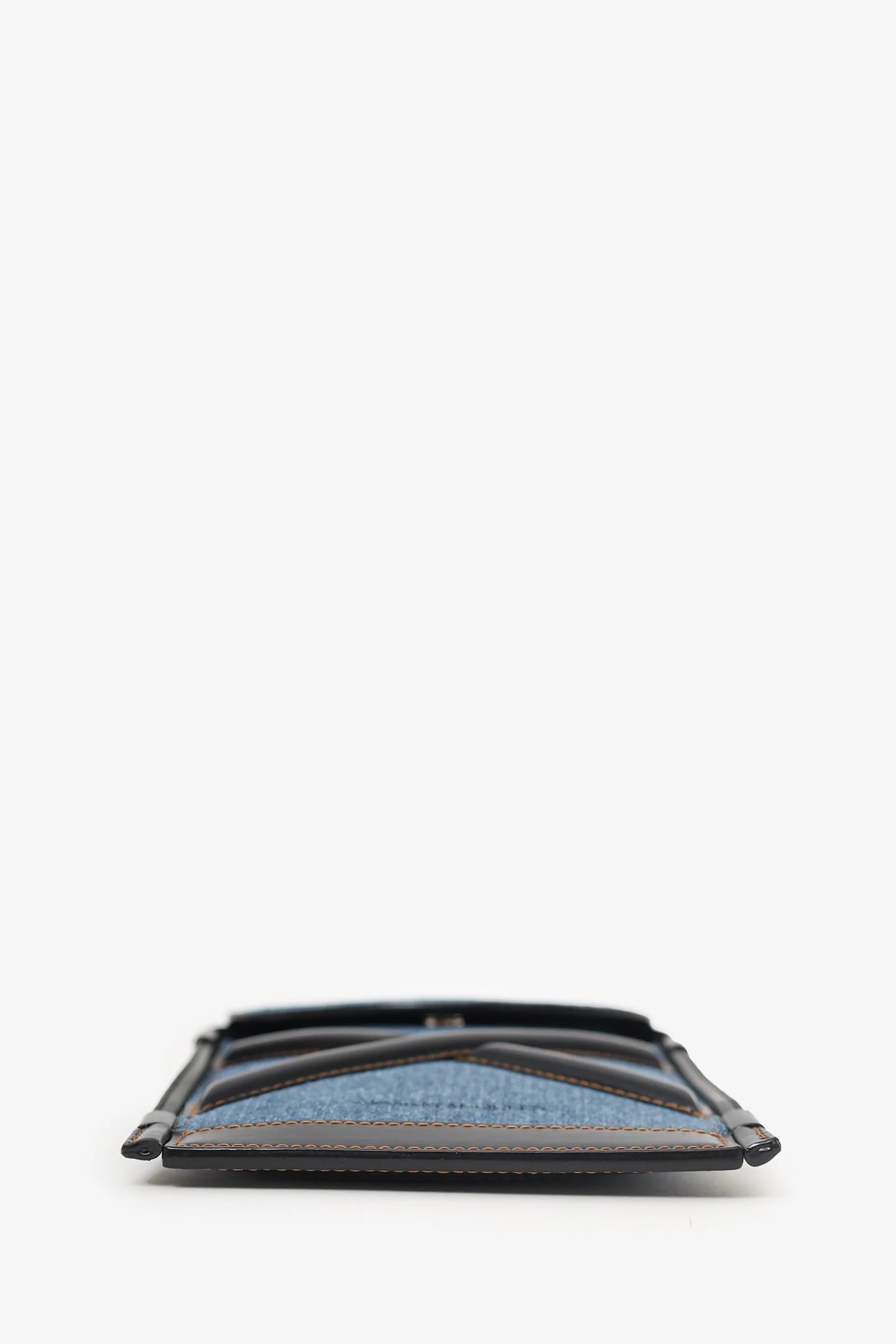 Alexander McQueen Denim Leather Crossbody Bag - Image 6
