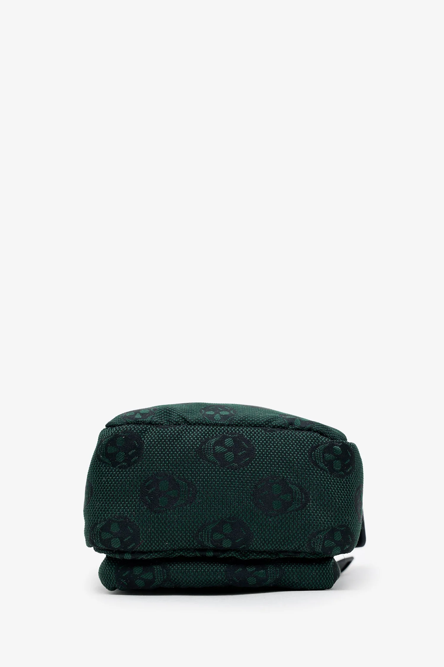 Alexander McQueen Green/Black Canvas Skull Messenger Bag - Image 5