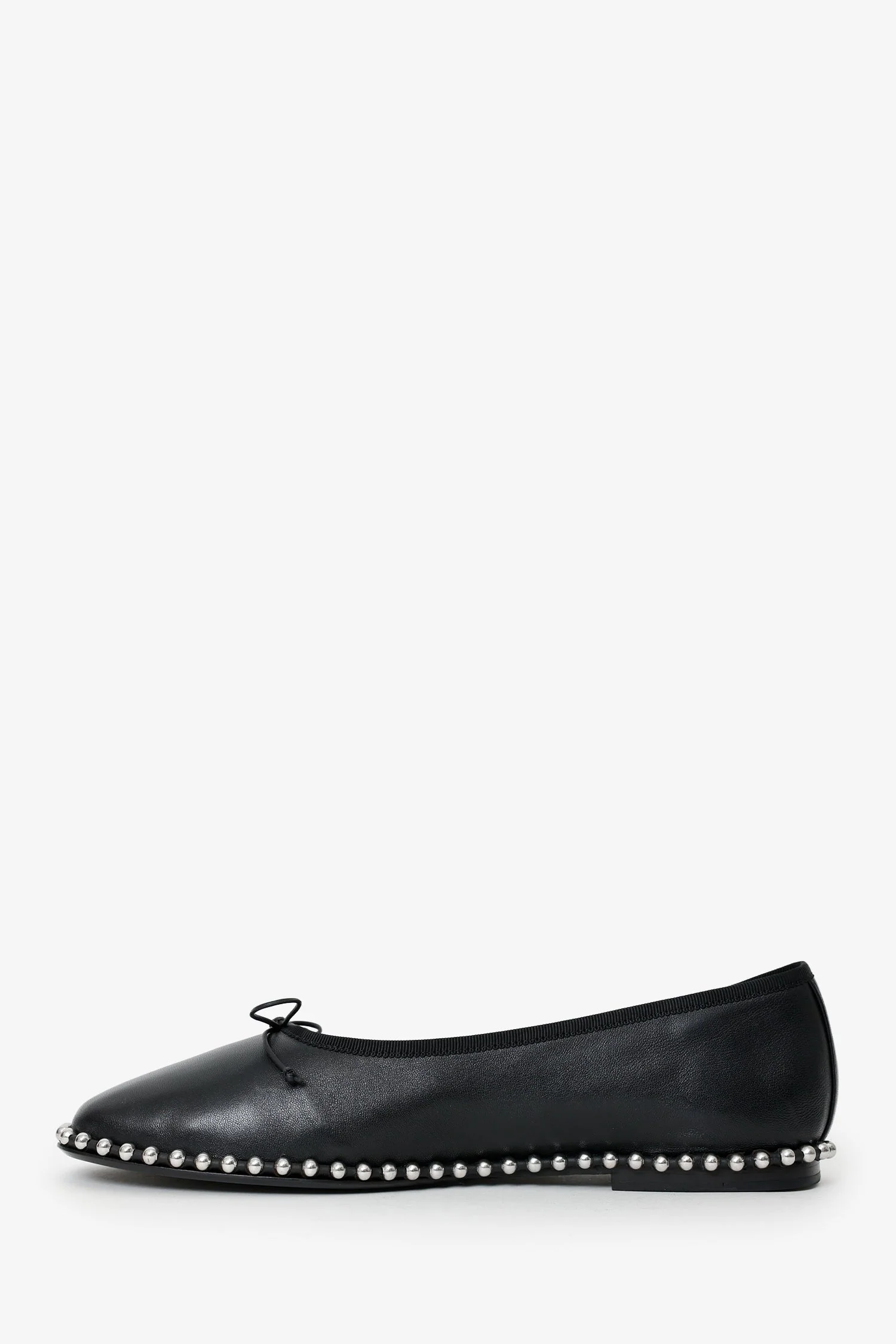 Alexander Wang Black Leather Studded Flats Size 38.5 - Image 5