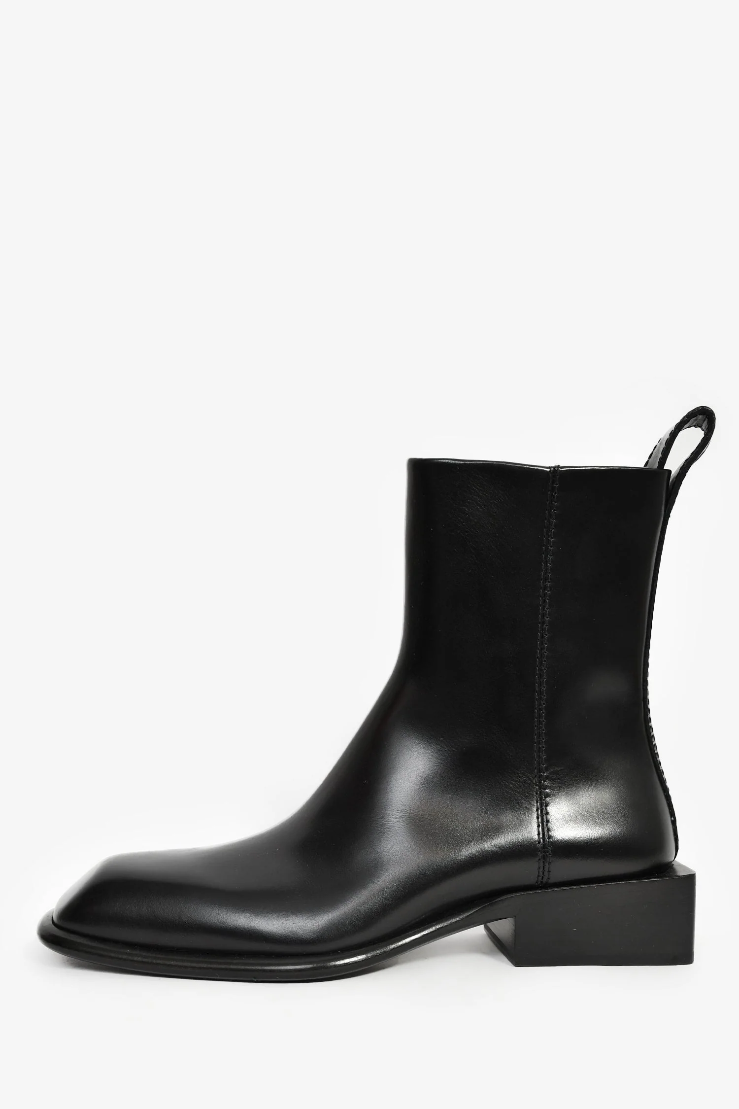 Alexander Wang Black Leather 'Throttie' Ankle Boot Size 35.5 - Image 4