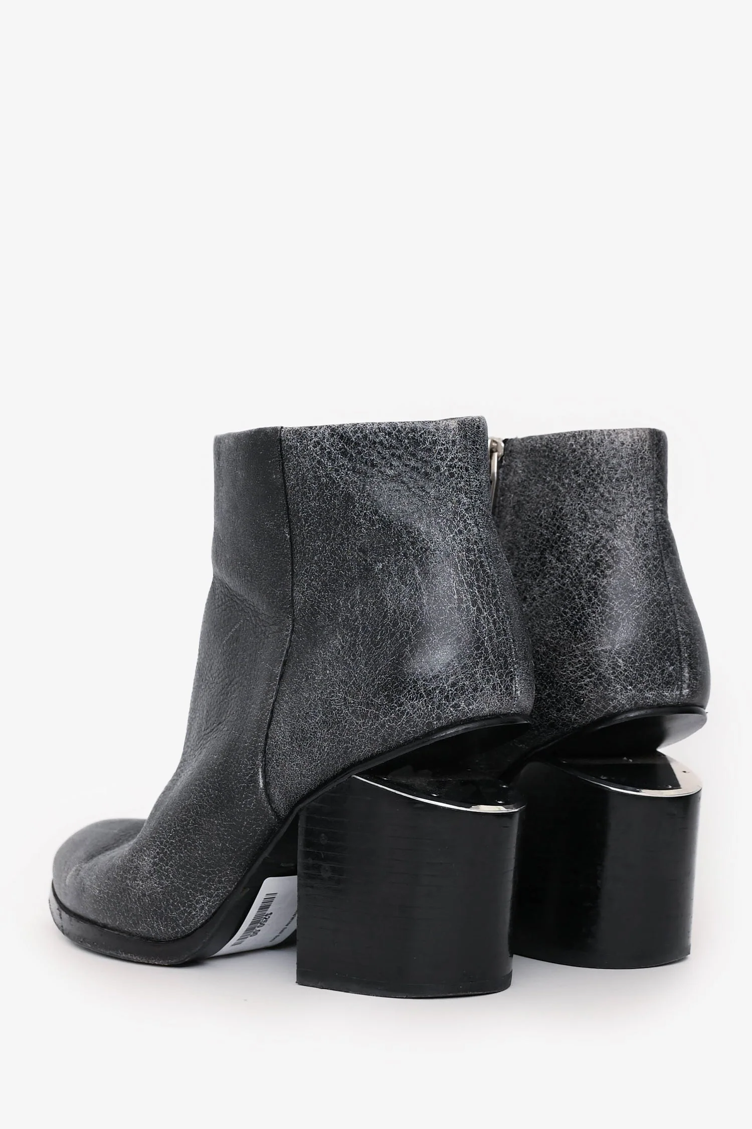 Alexander Wang Black/White Gabi Boots Size 39.5 - Image 4