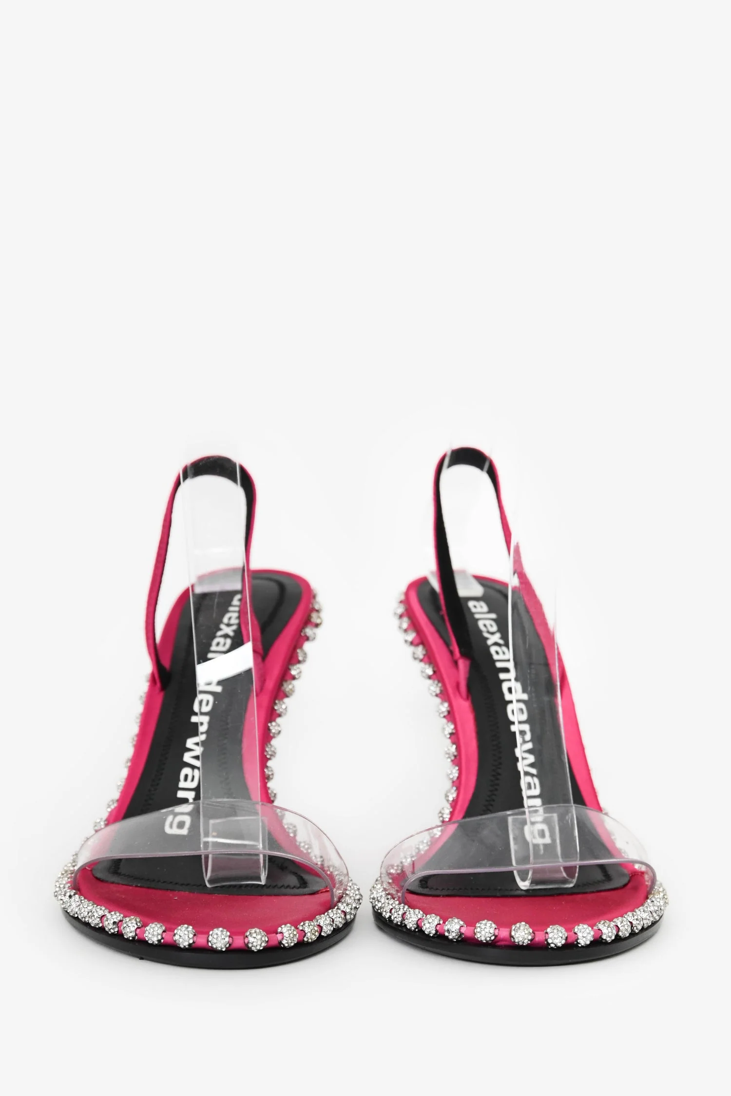 Alexander Wang Pink Crystal Embellished Sandals Size 36 - Image 3