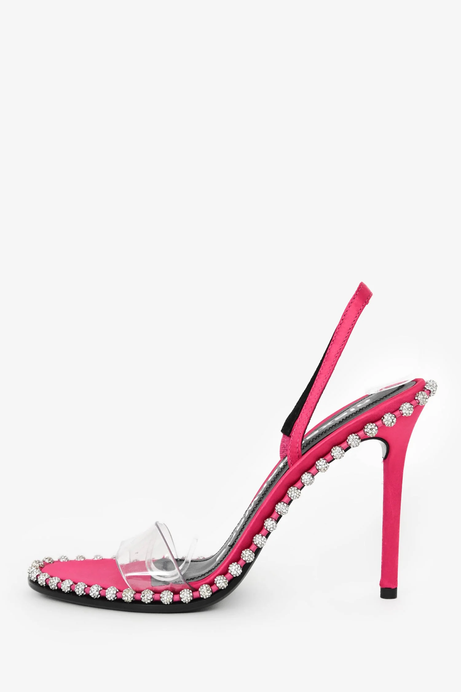 Alexander Wang Pink Crystal Embellished Sandals Size 36 - Image 4
