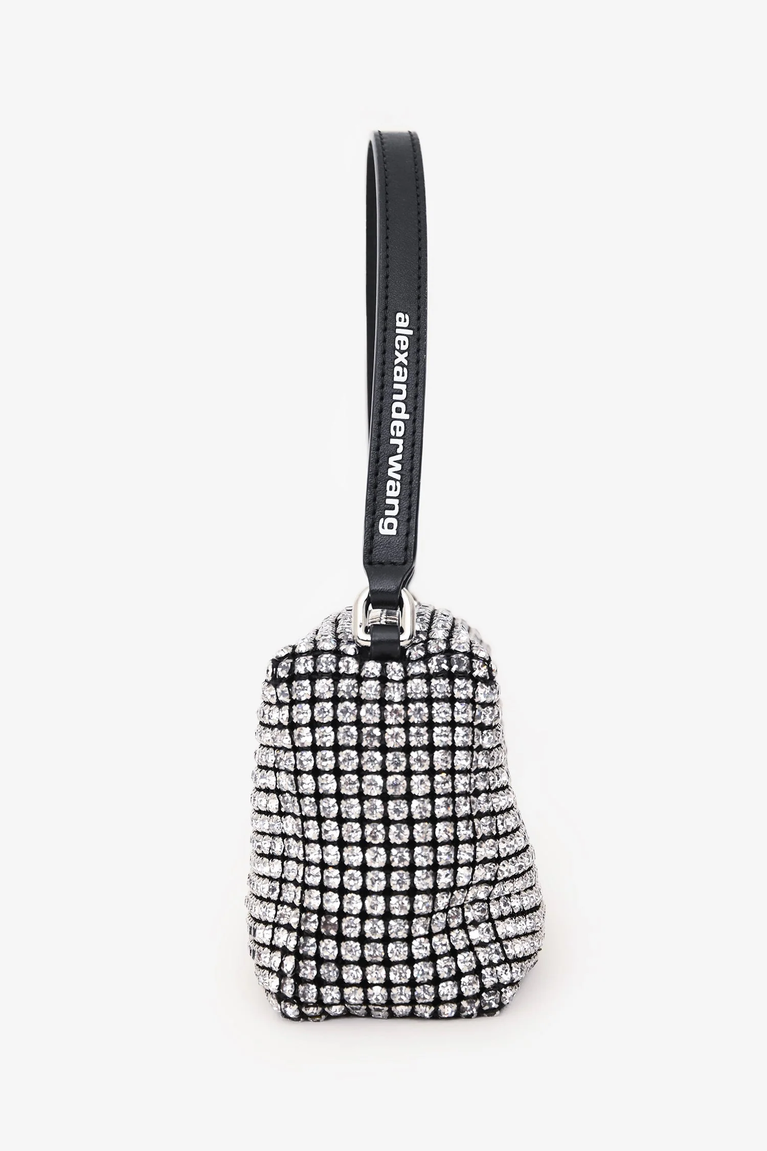Alexander Wang Silver Rhinestone Mini Heiress Bag - Image 3