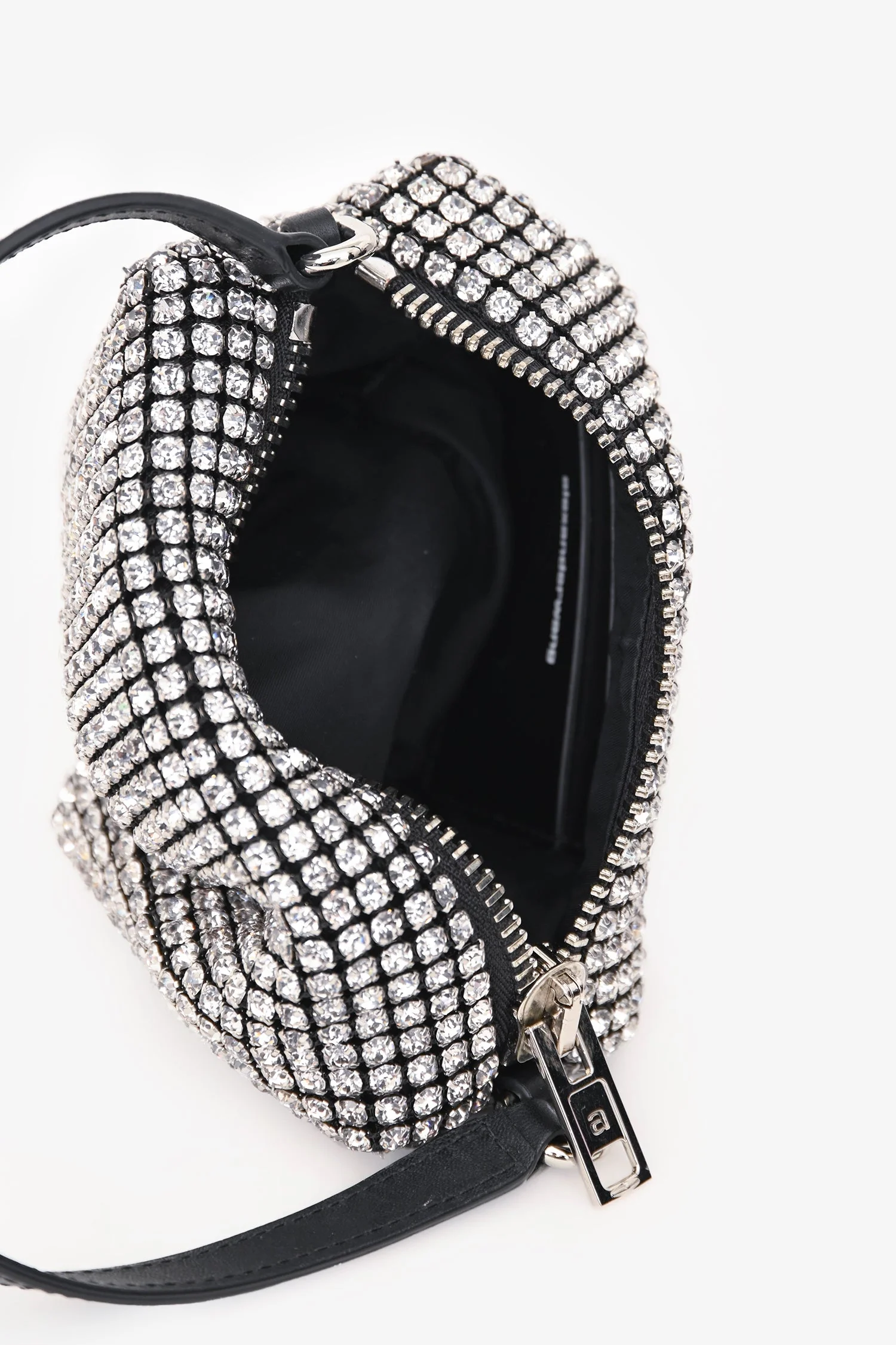 Alexander Wang Silver Rhinestone Mini Heiress Bag - Image 6