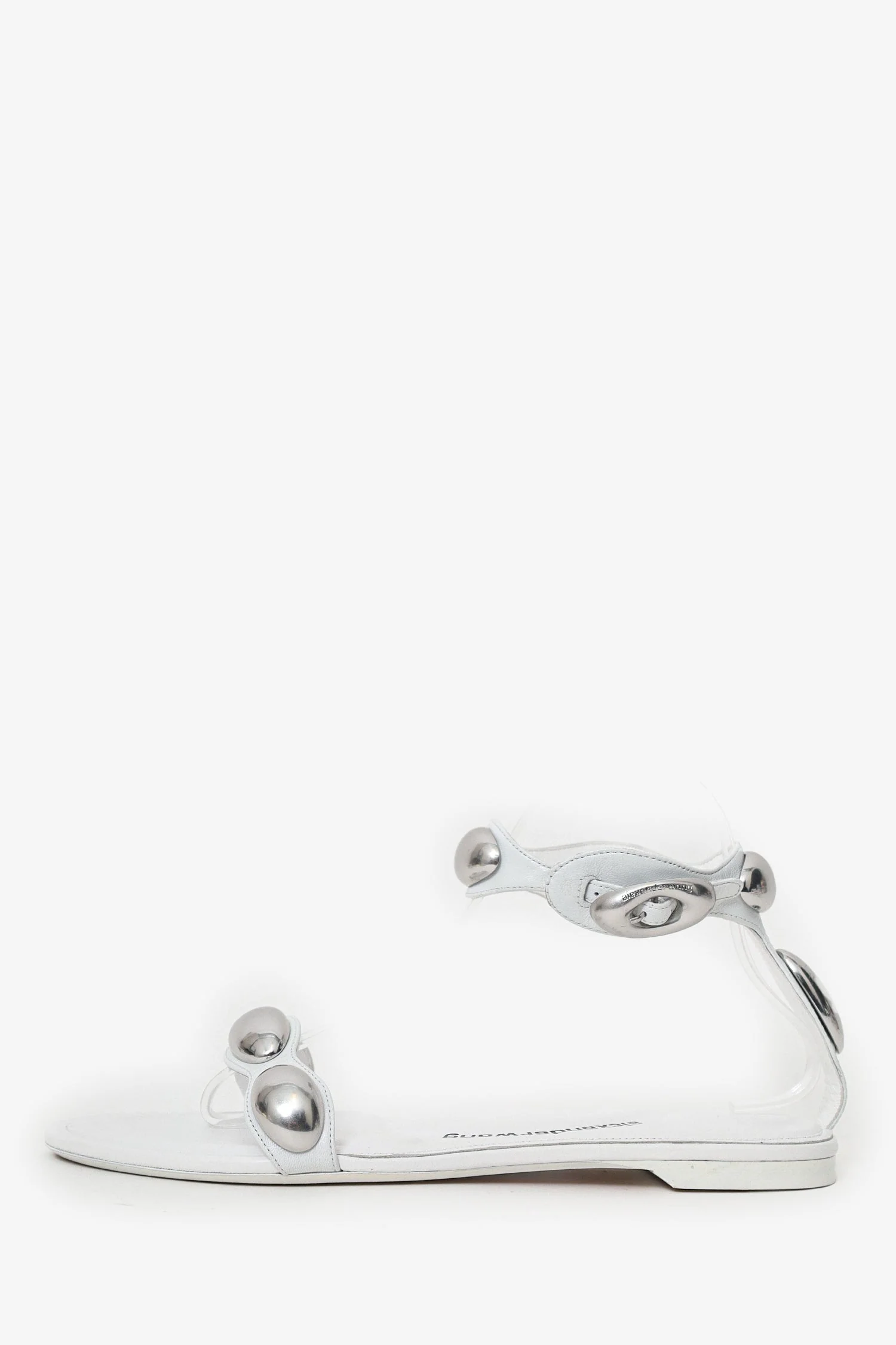 Alexander Wang White Leather SHW Sandals Size 40 - Image 5