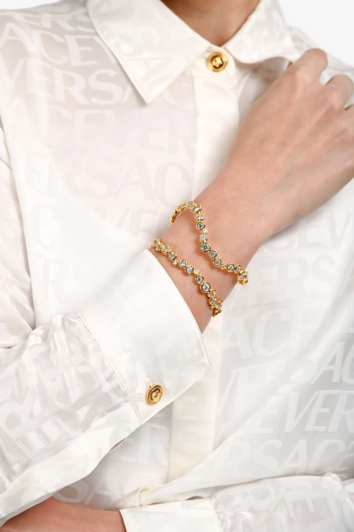 Alexis Bittar 14k Gold Plated Brass Asterales Open Wave Cuff Bracelet - Image 5