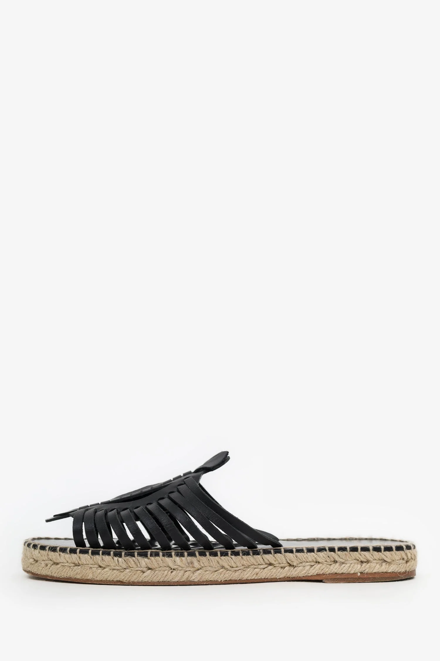 Altuzarra Black Woven Leather Espadrilles Size 39 - Image 5