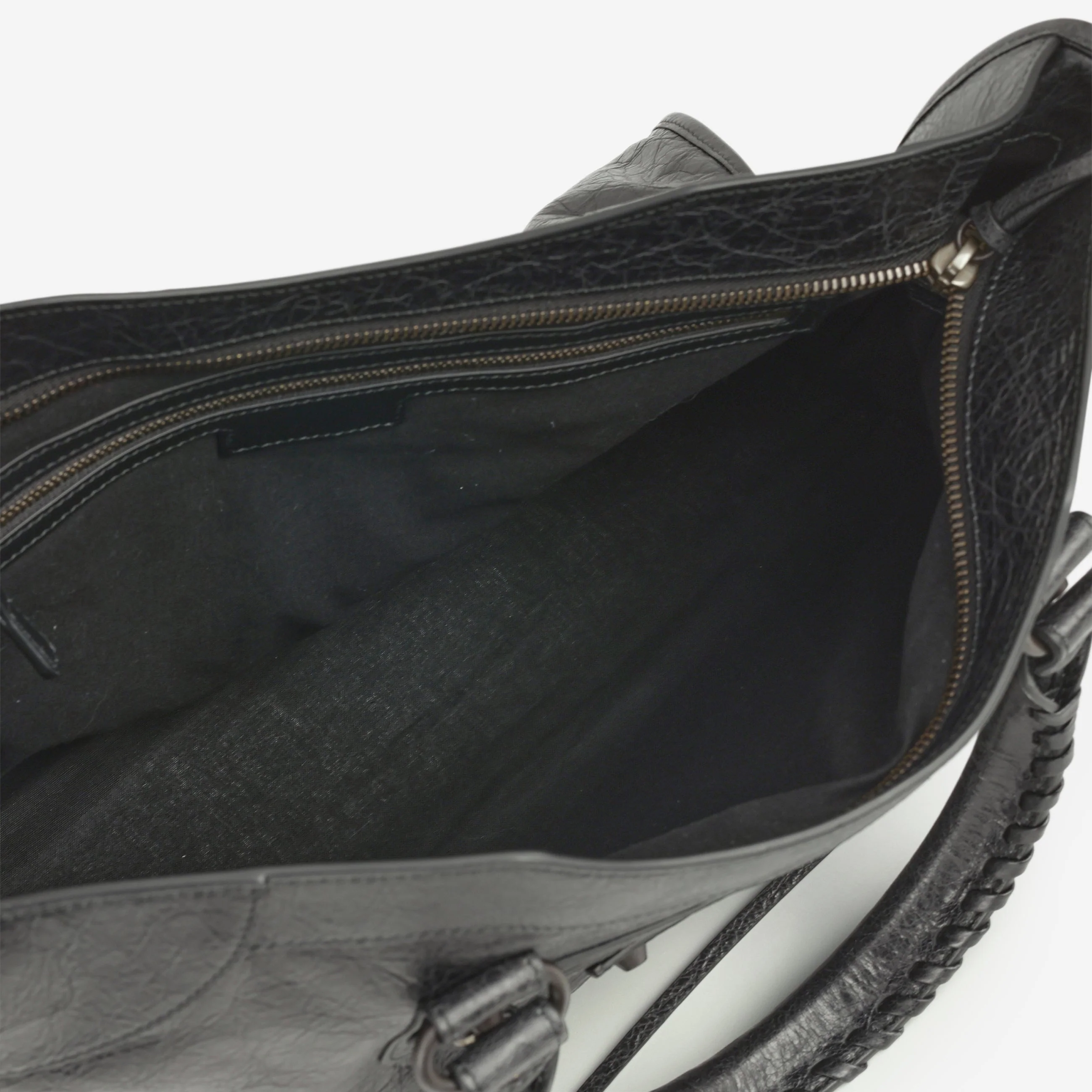 Balenciaga Medium Le City Bag - Black Crumpled Lambskin | Black Hardware - Image 5