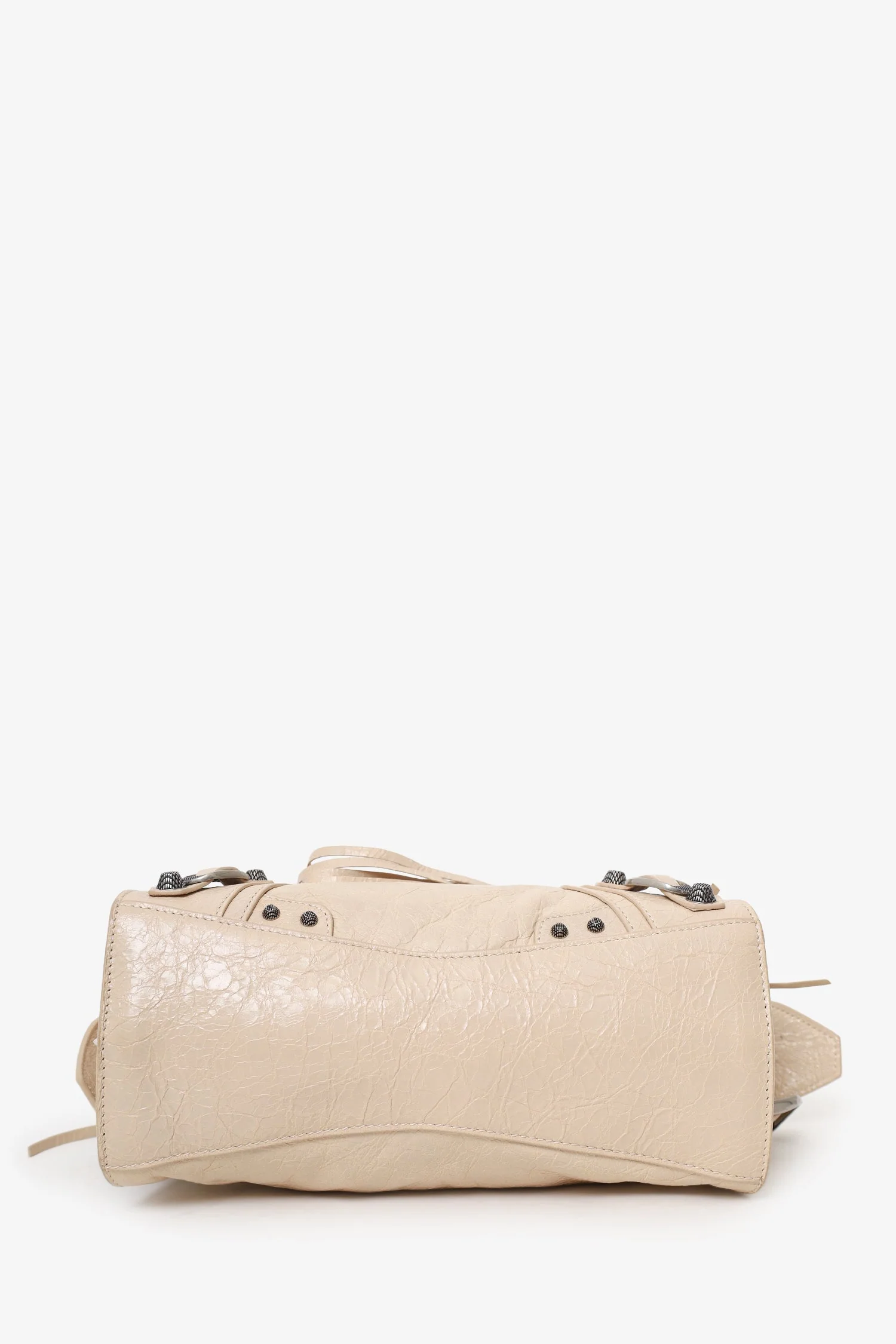 Balenciaga Beige Arena Leather Small Neo Le Cagole Classic City Bag - Image 6