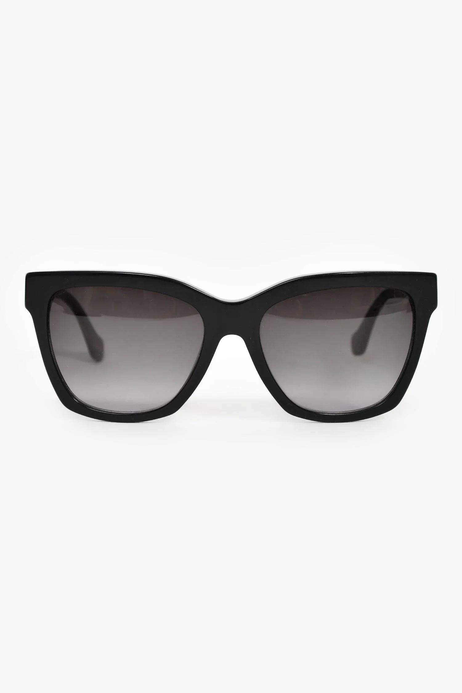 Balenciaga Black/Brown Square Frame Sunglasses