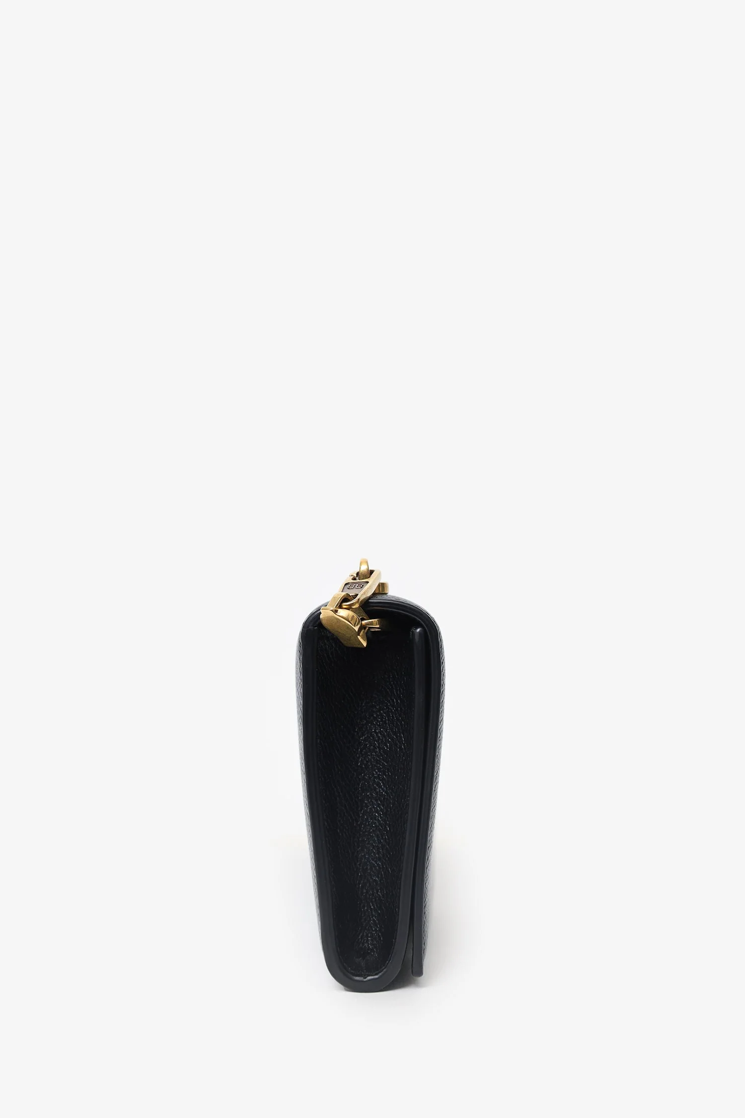 Balenciaga Black Envelope Clutch With Chain - Image 4
