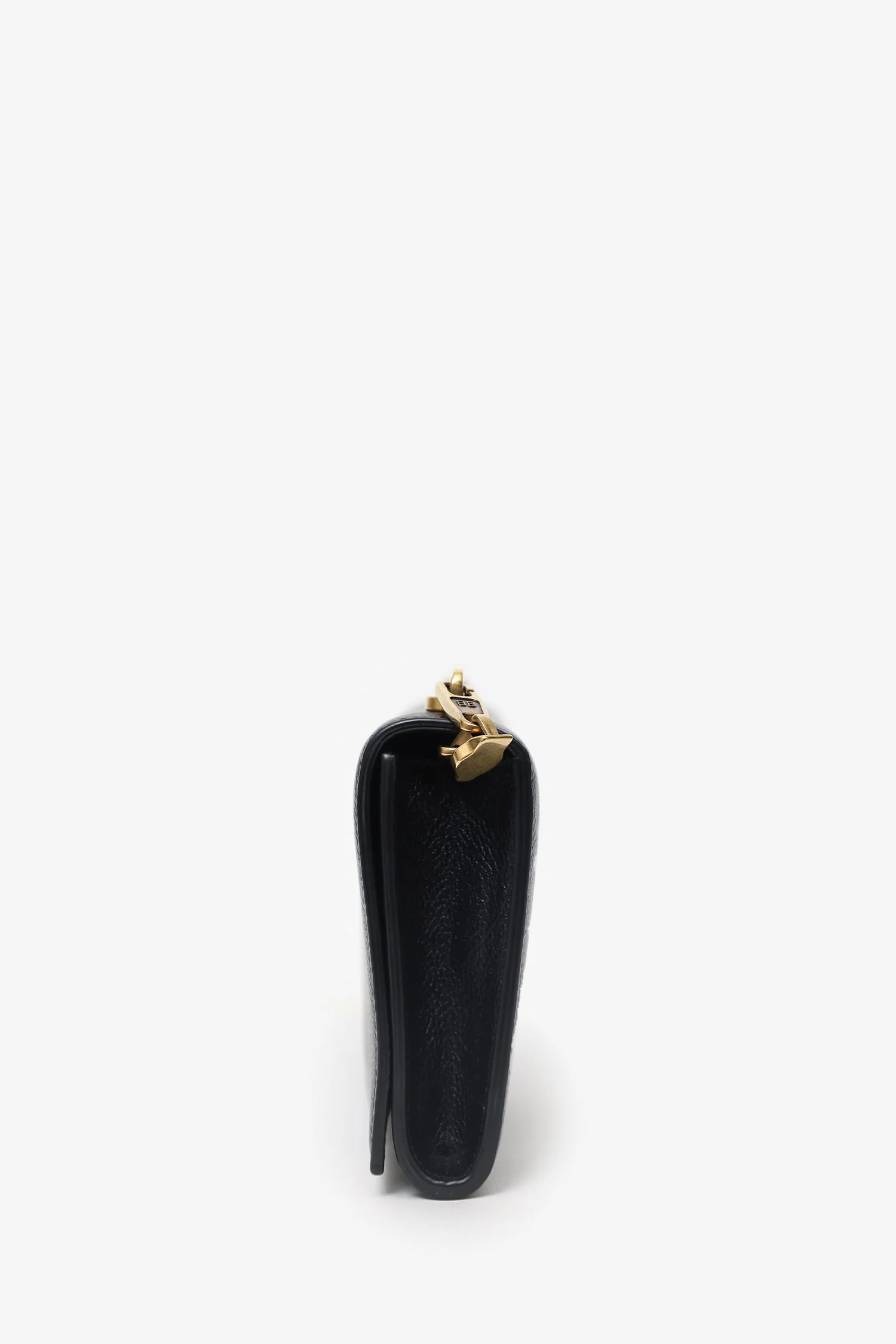 Balenciaga Black Envelope Clutch With Chain - Image 5