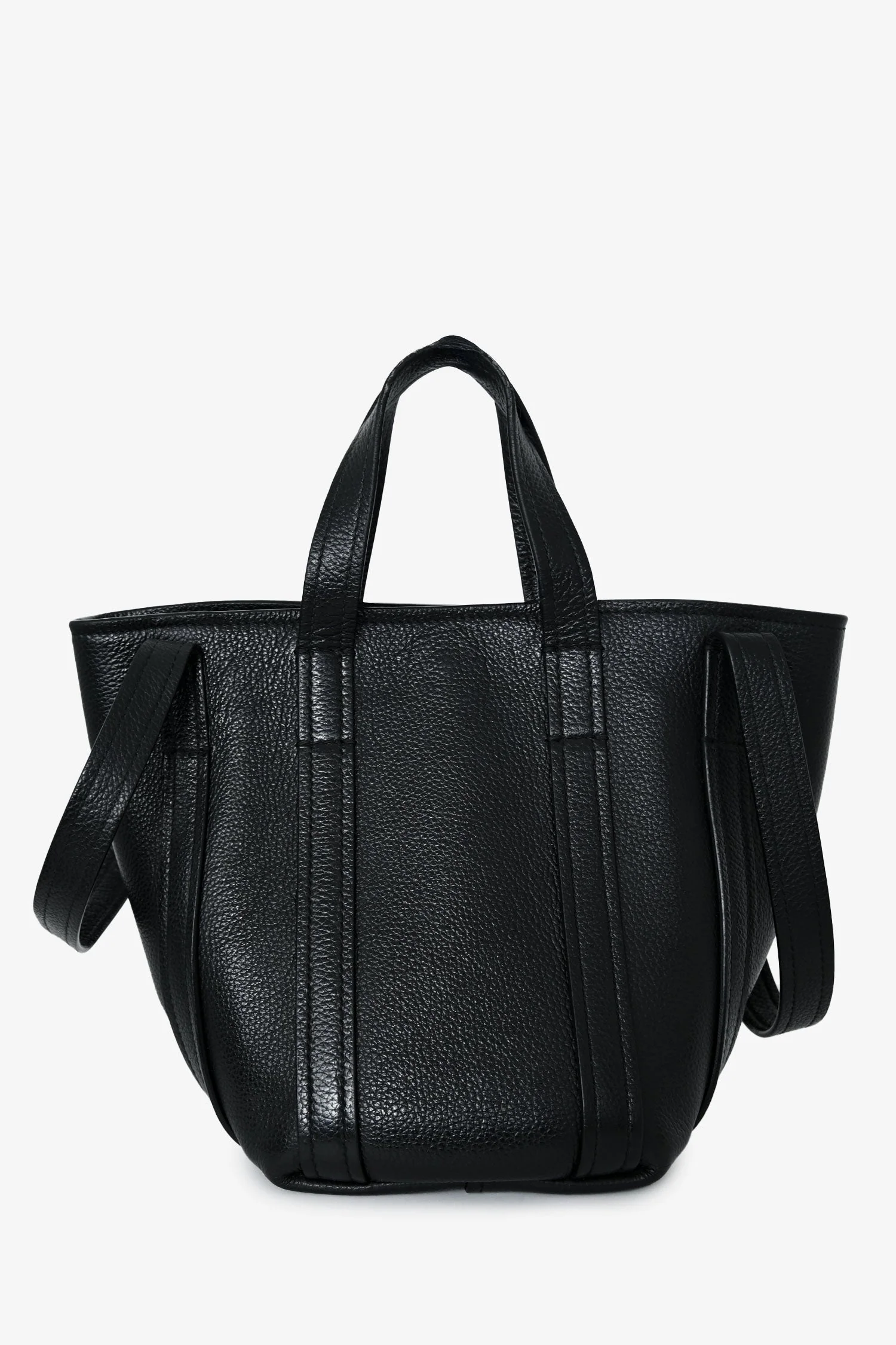 Balenciaga Black Grained Everyday XS North-South Shoulder Tote Bag - Image 3