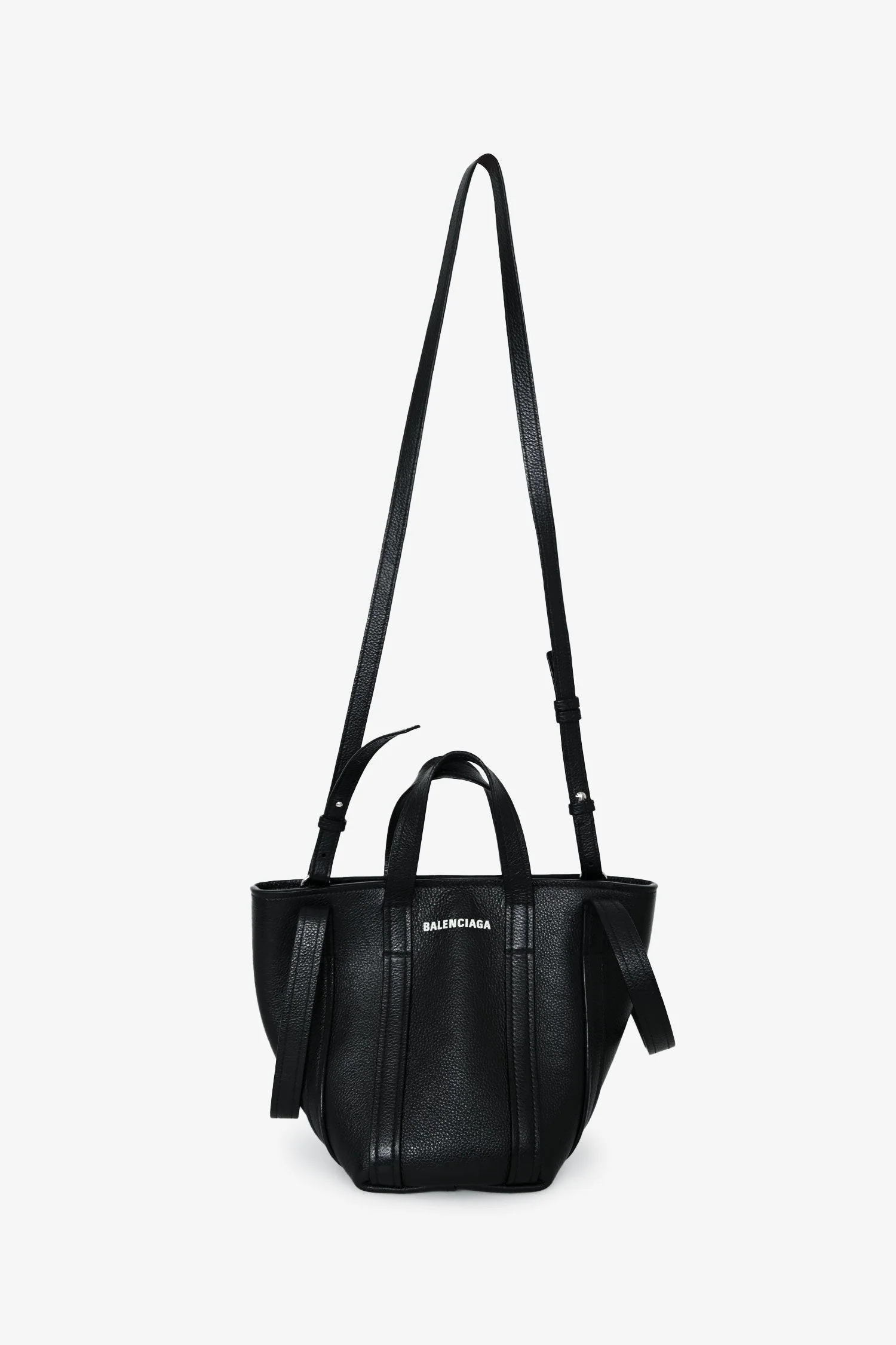 Balenciaga Black Grained Everyday XS North-South Shoulder Tote Bag - Image 8