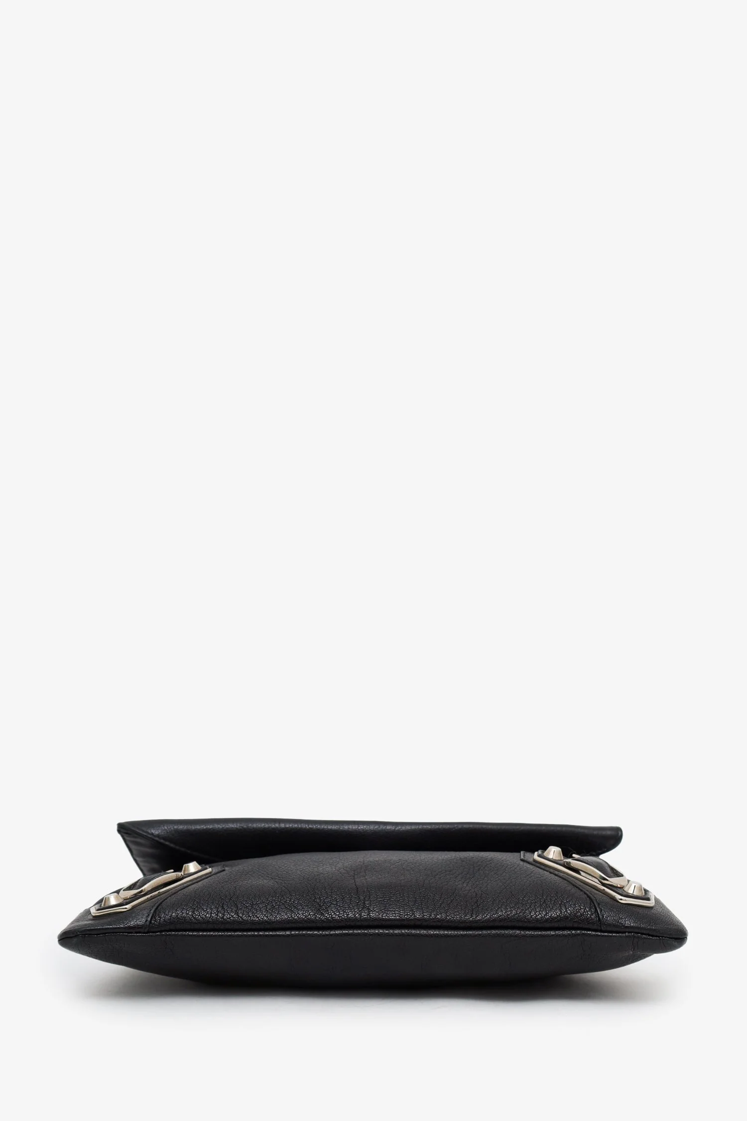 Balenciaga Black Leather City Envelope Clutch Bag With Strap - Image 5