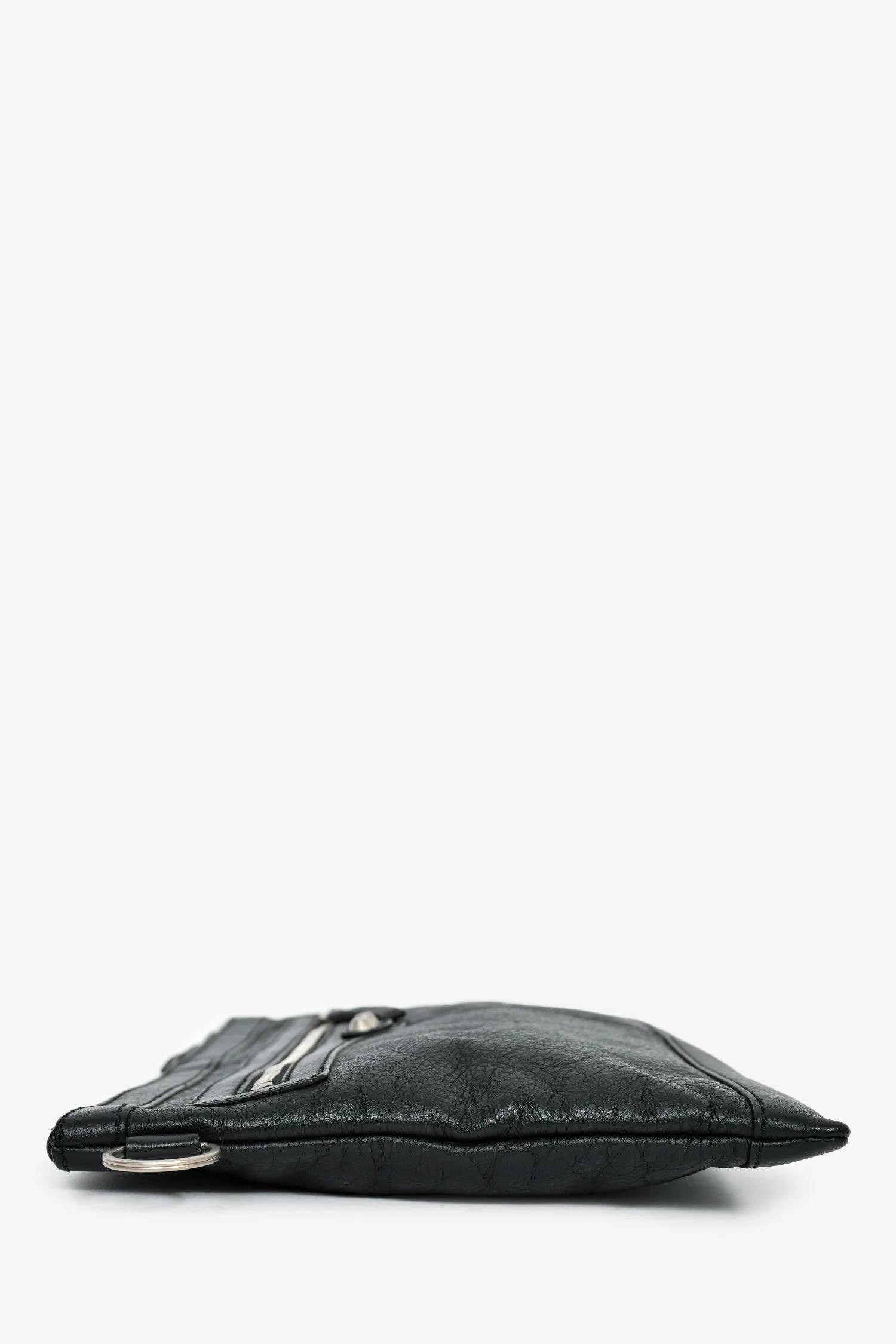 Balenciaga Black Leather Classic City Large Pouch - Image 4
