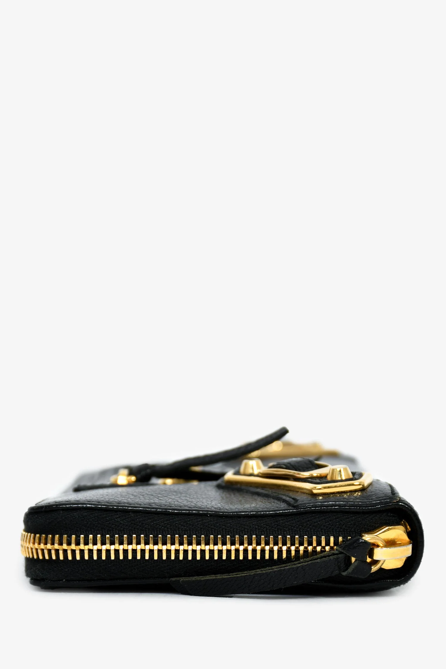Balenciaga Black Leather Continental Wallet - Image 4