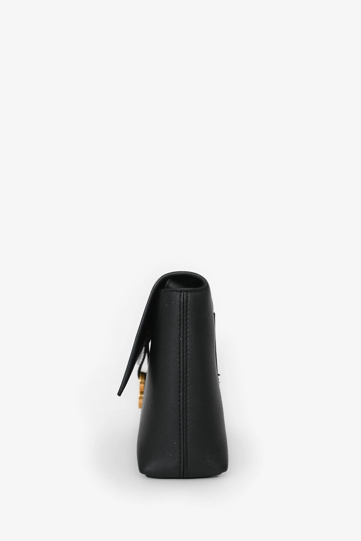 Balenciaga Black Leather Downtown Shoulder Bag - Image 4