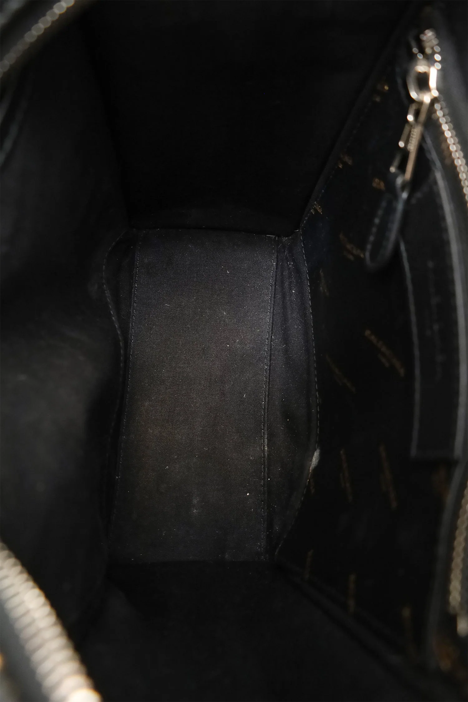 Balenciaga Black Leather/Gold Logo 'Bazar' XS Shopper Tote with Strap - Image 8
