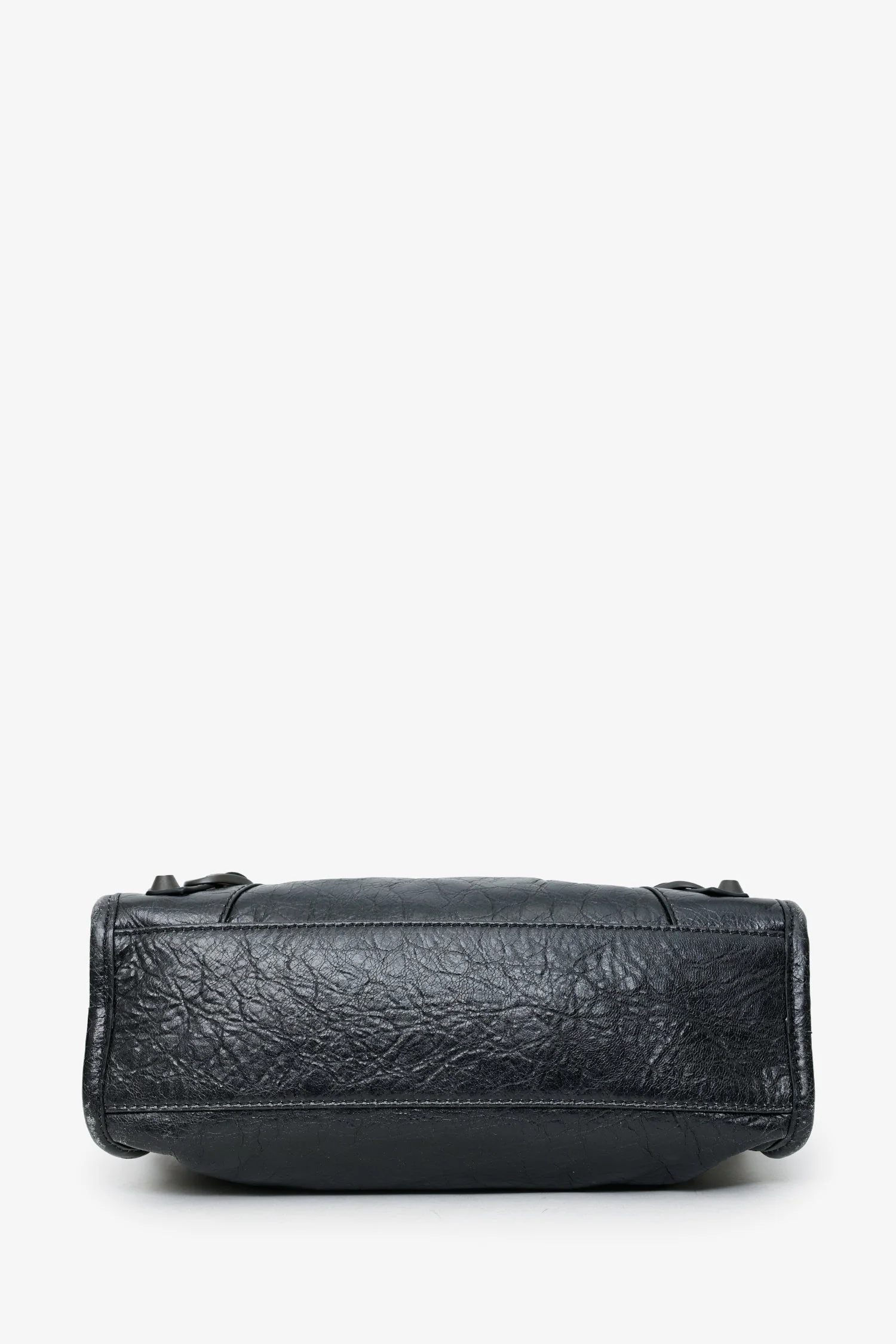 Balenciaga Black Leather With Brass Hardware Le City Mini Bag - Image 5