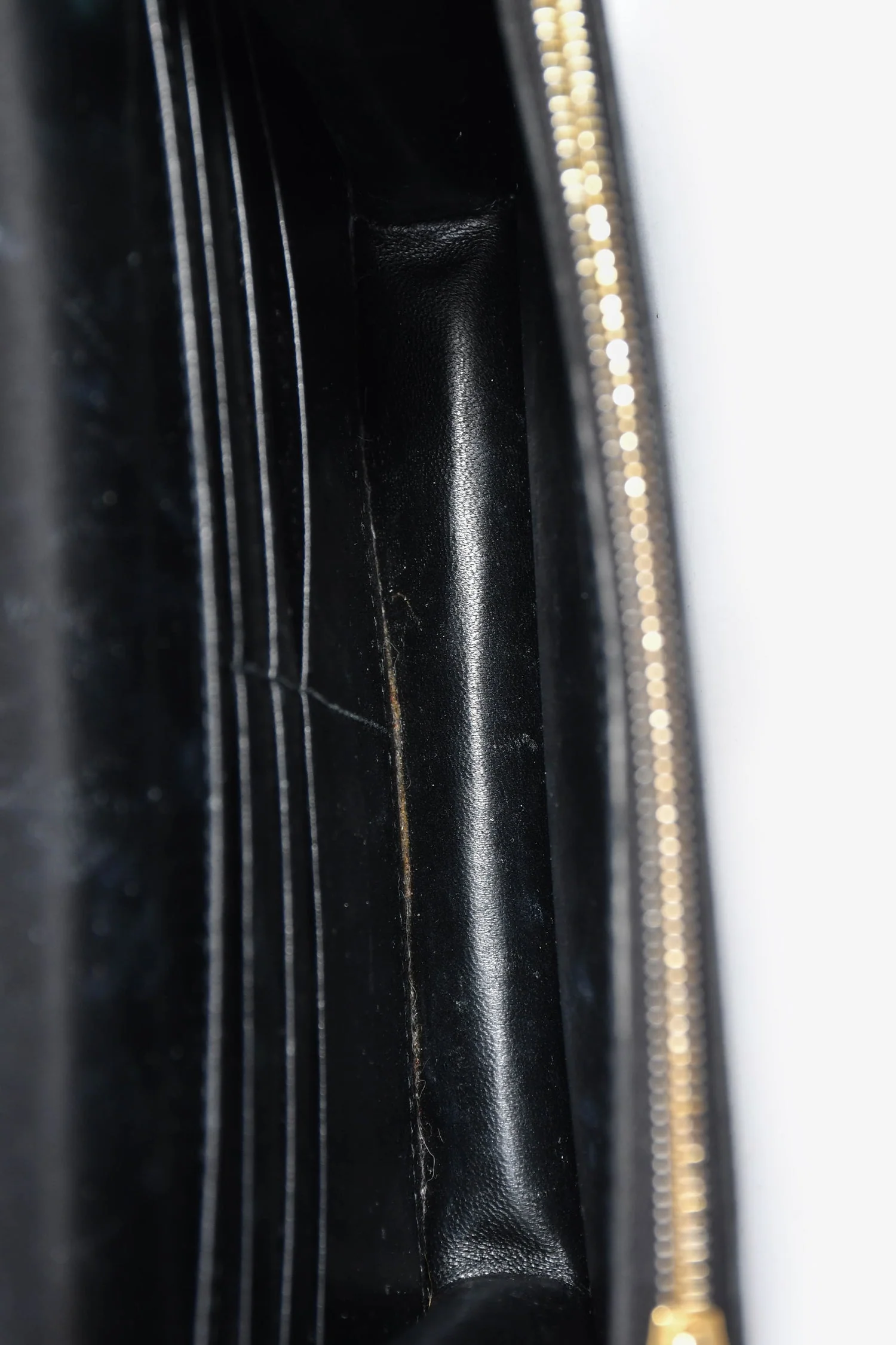 Balenciaga Black Lizard Embossed B. Logo Wallet On Chain Crossbody - Image 6
