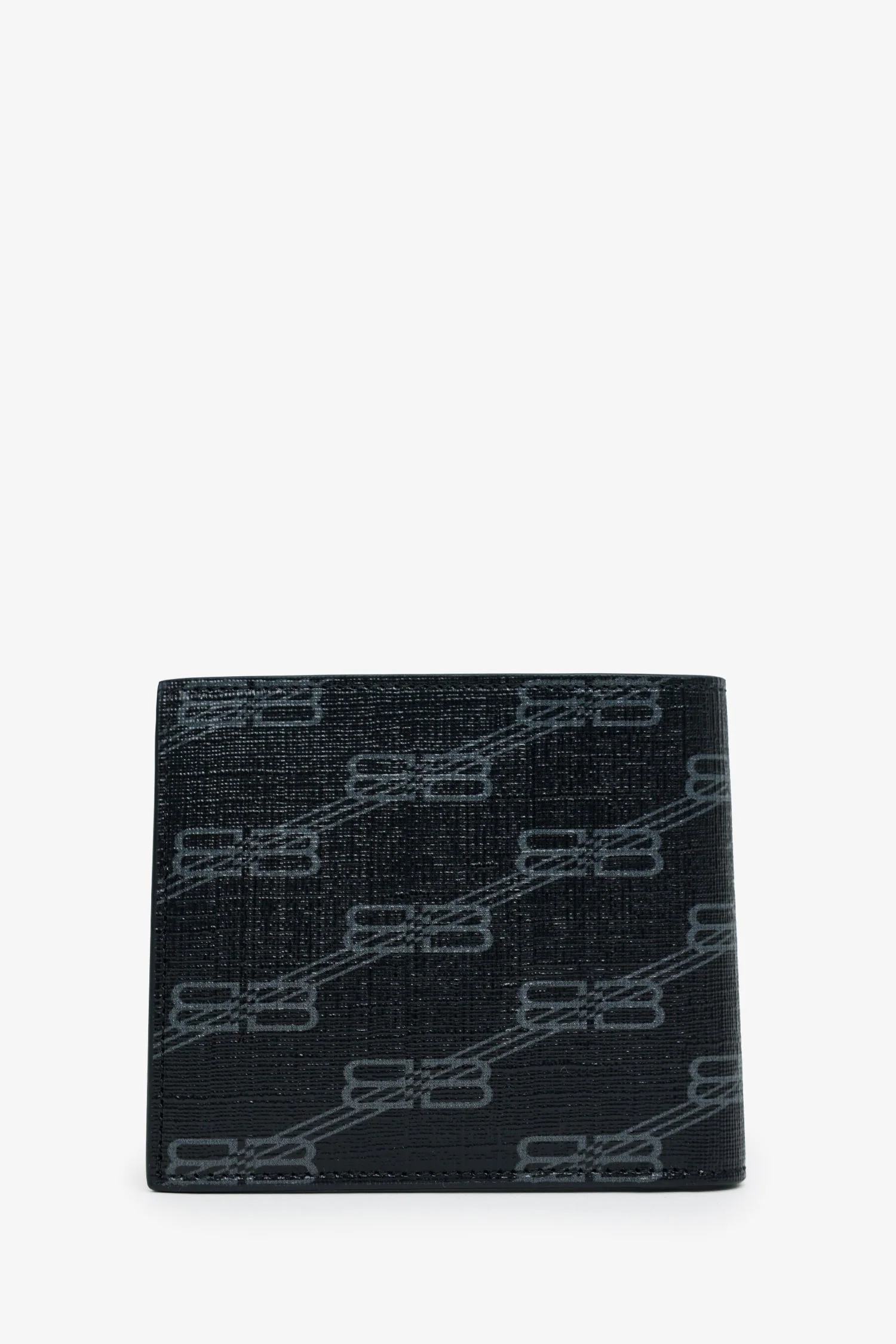 Balenciaga Black Logo-Print Cross Billfold Wallet - Image 2