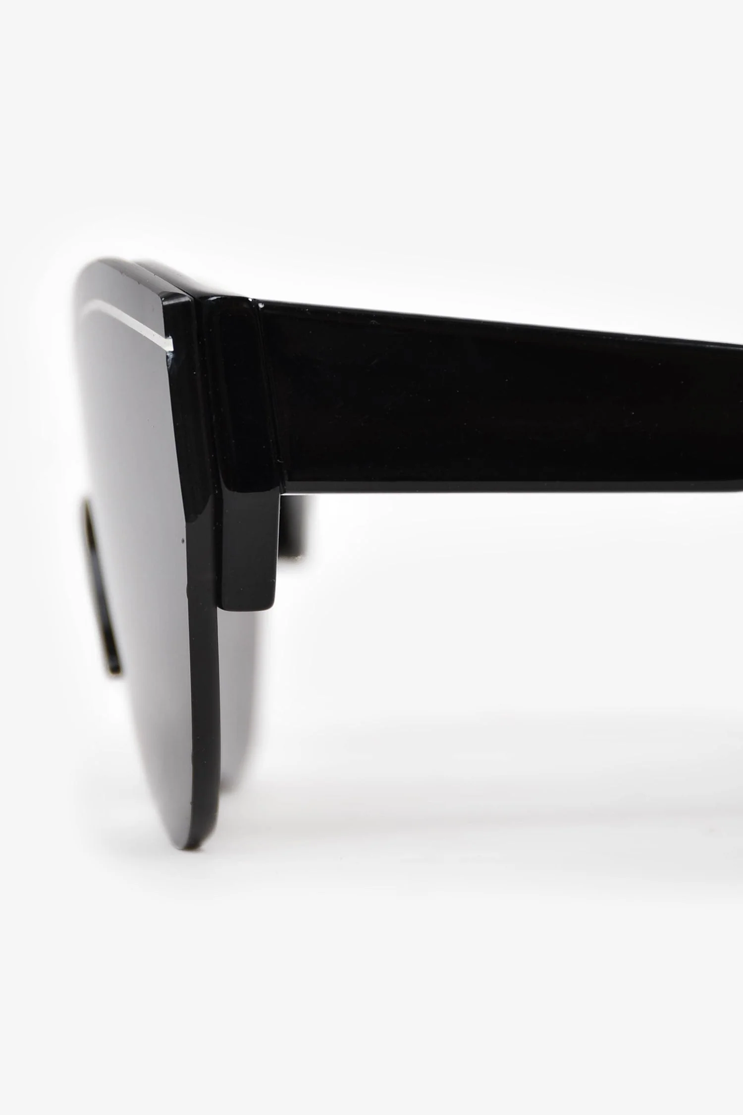 Balenciaga Black 'Ski' Cat-Eye Frameless Sunglasses - Image 4