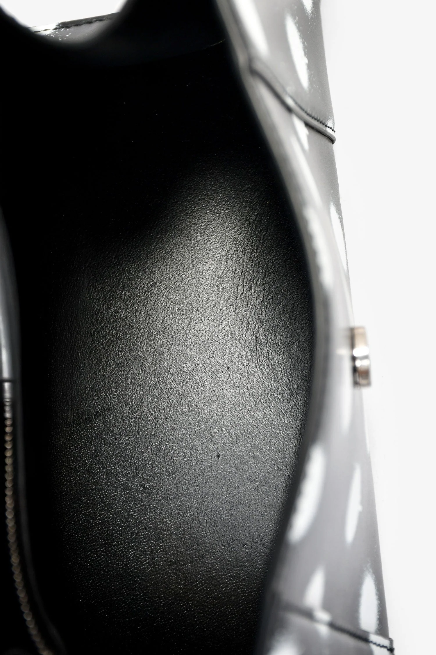 Balenciaga Black/White Leather Polk-a-Dot Small 'Hourglass' Top Handle Bag - Image 6