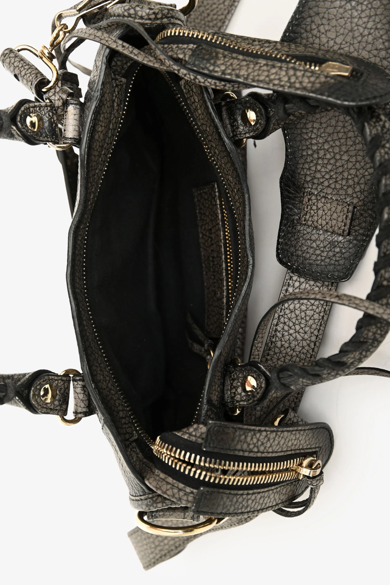 Balenciaga Brown Aged Leather Le City Mini Bag With Strap - Image 6